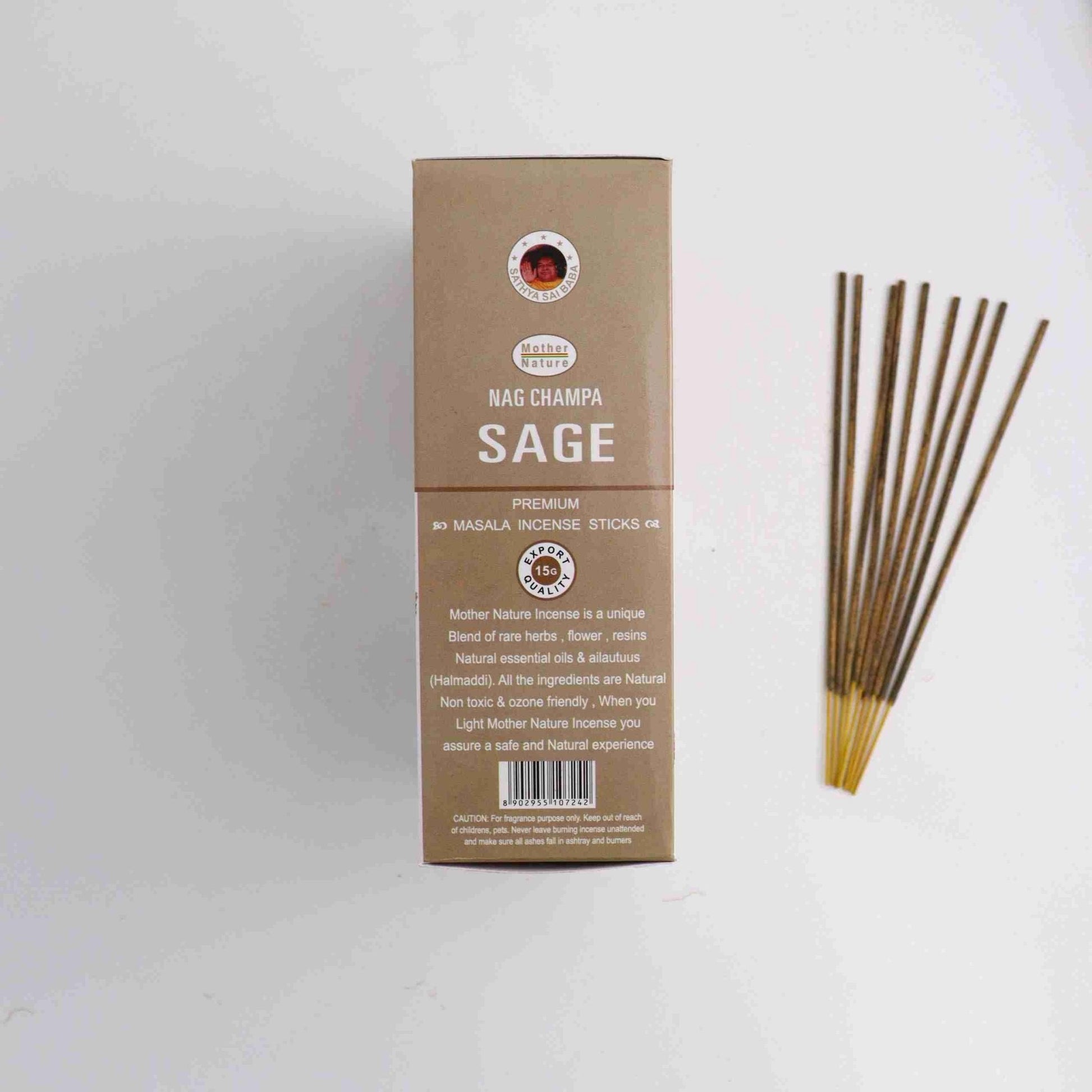 Sage Incense - 12 boxes with 15g each - Expert Supplier of Wholesale Crystals & Bulk Gemstones