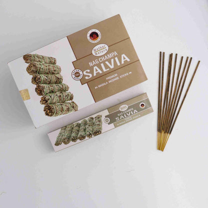 Sage Incense - 12 boxes with 15g each - Expert Supplier of Wholesale Crystals & Bulk Gemstones