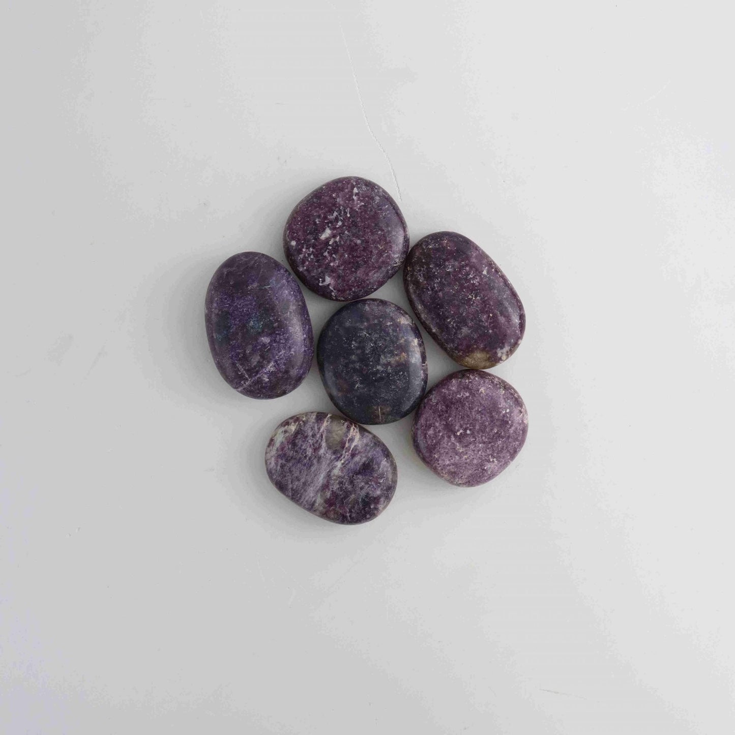 1kg Lepidolite Palm Stones - Mi Esperanza Minerals