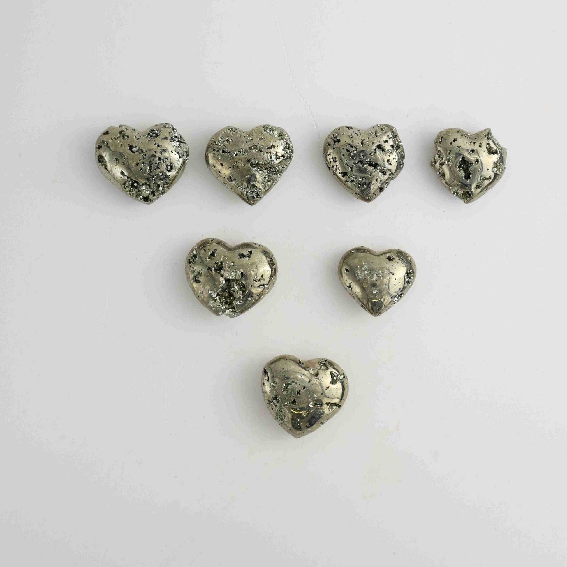 1kg Pyrite Hearts - Mi Esperanza Minerals