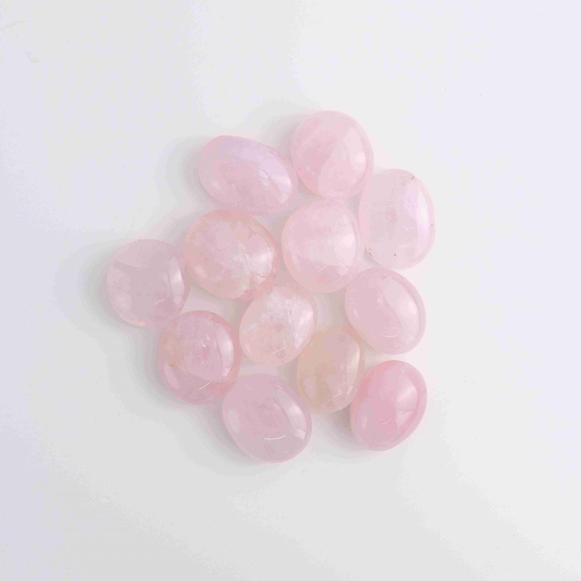 1kg Rose Quartz Palm Stones - Mi Esperanza Minerals