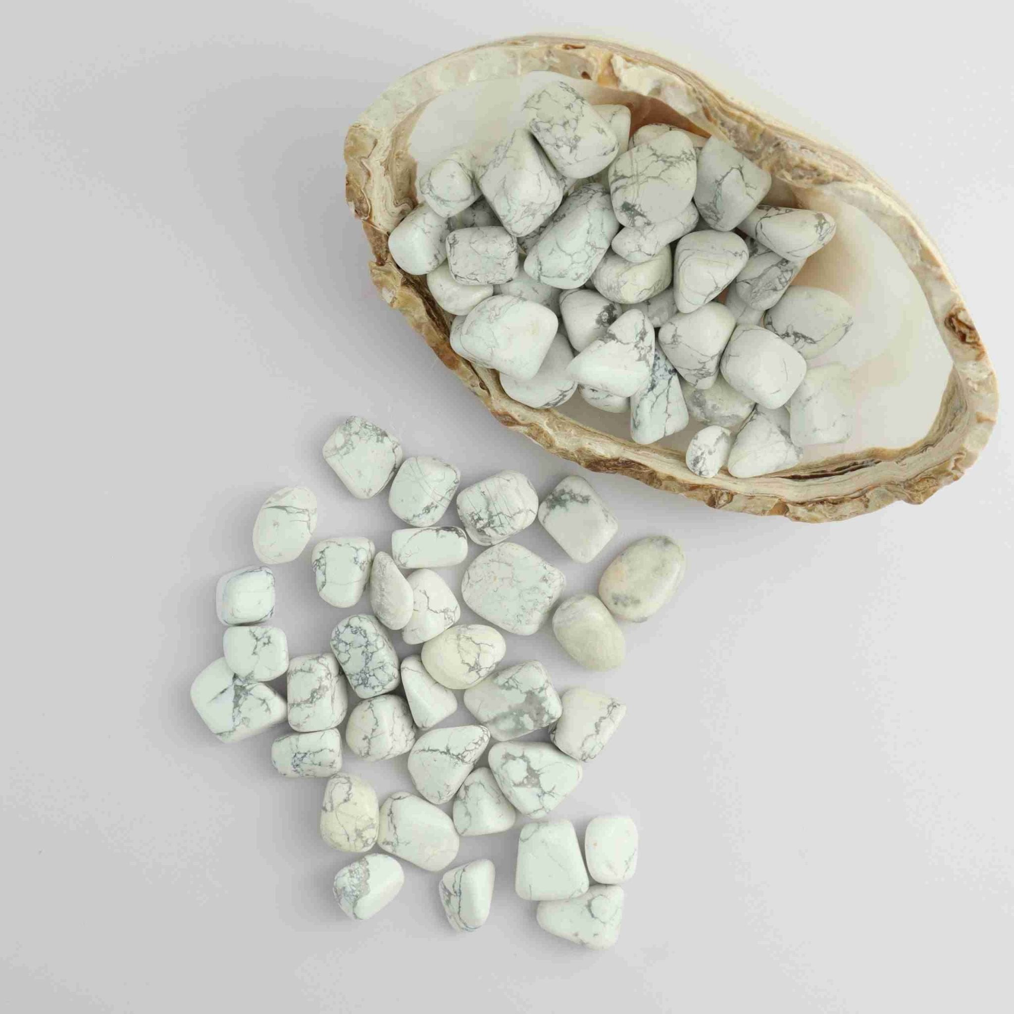 1kg White Howlite Tumbles | Wholesale Crystals Vendor – Mi Esperanza ...