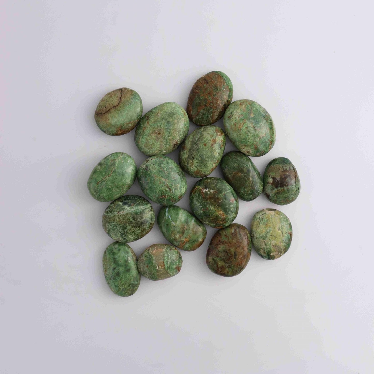 1kg Chrysoprase Palm Stones - Mi Esperanza Minerals