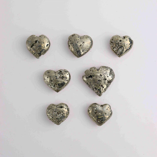 1kg Pyrite Hearts - Mi Esperanza Minerals