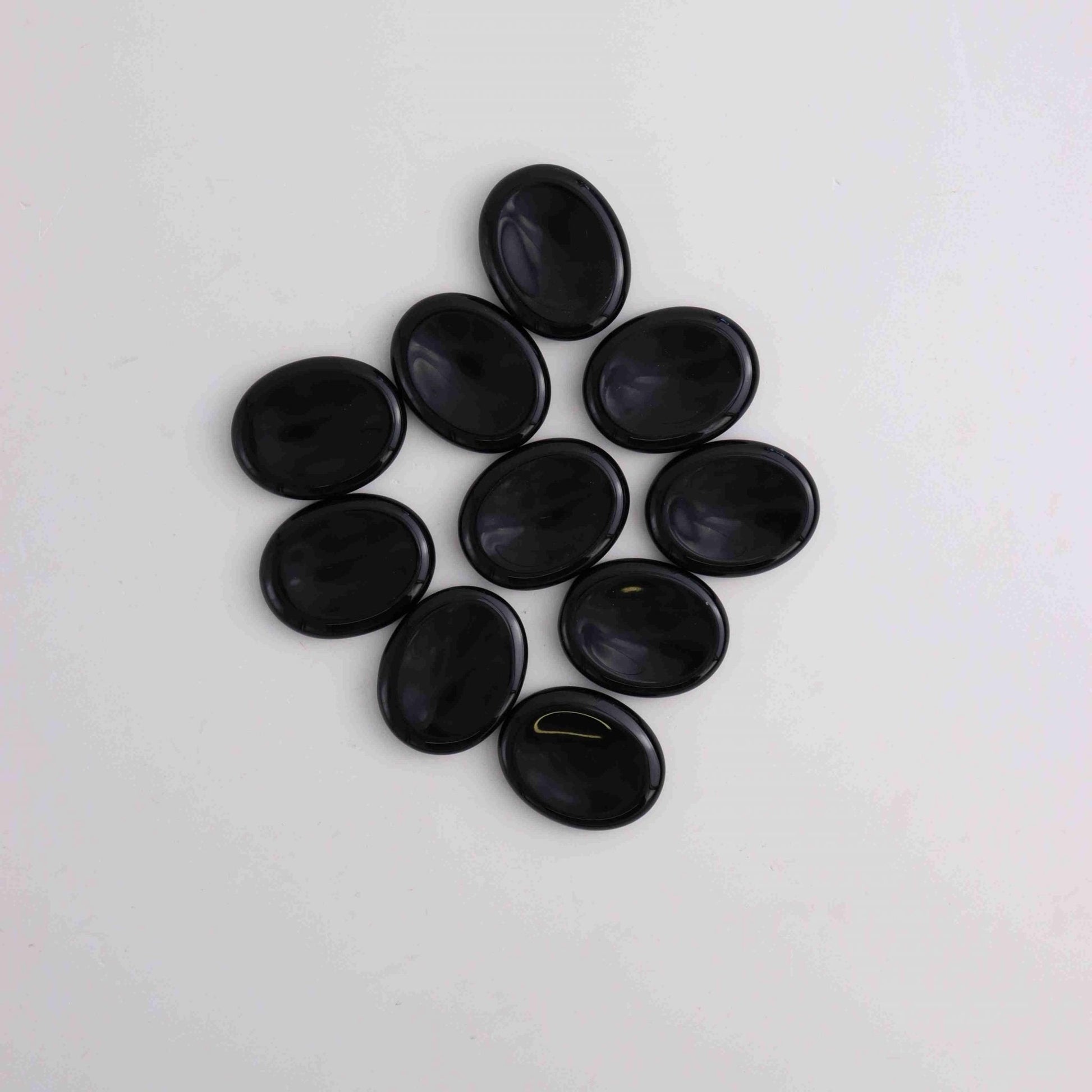250g Black Obsidian Worry Stone - Expert Wholesale and Supplier of Wholesale Crystals & Bulk Gemstones, ["India","Obsidian","Worry Stones"]