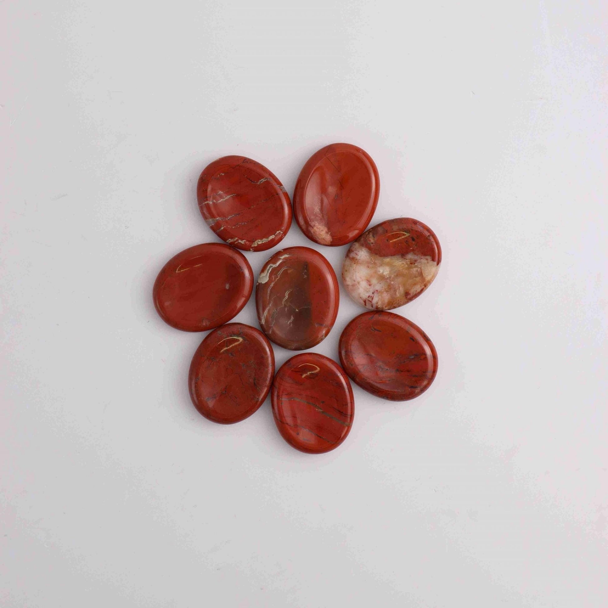 250g Red Jasper Worry Stone - Expert Wholesale and Supplier of Wholesale Crystals & Bulk Gemstones, ["India","Red Jasper","Worry Stones"]