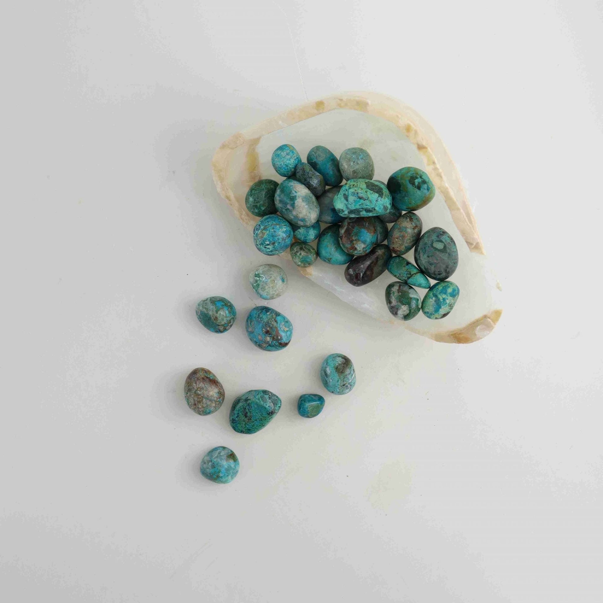 500g Chrysocolla Tumbles - Mi Esperanza Minerals