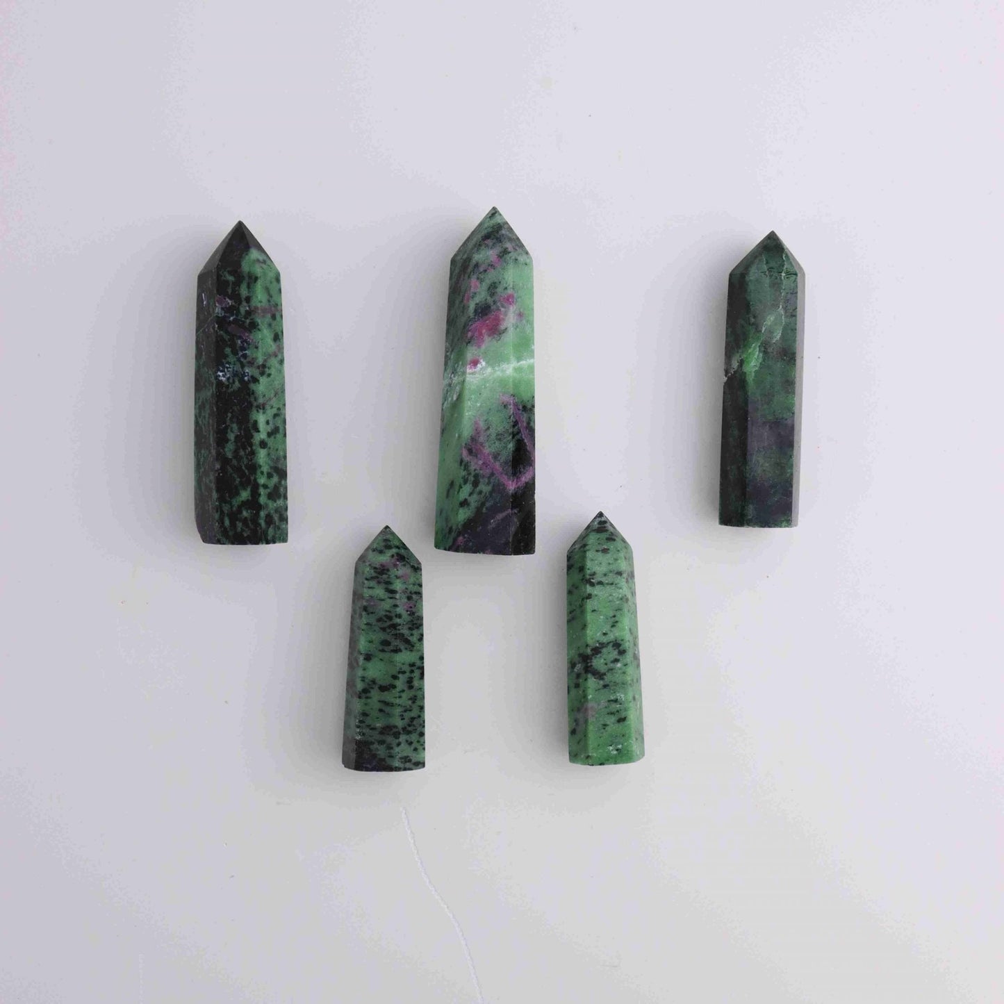 500g Ruby Zoisite Towers - Mi Esperanza Minerals