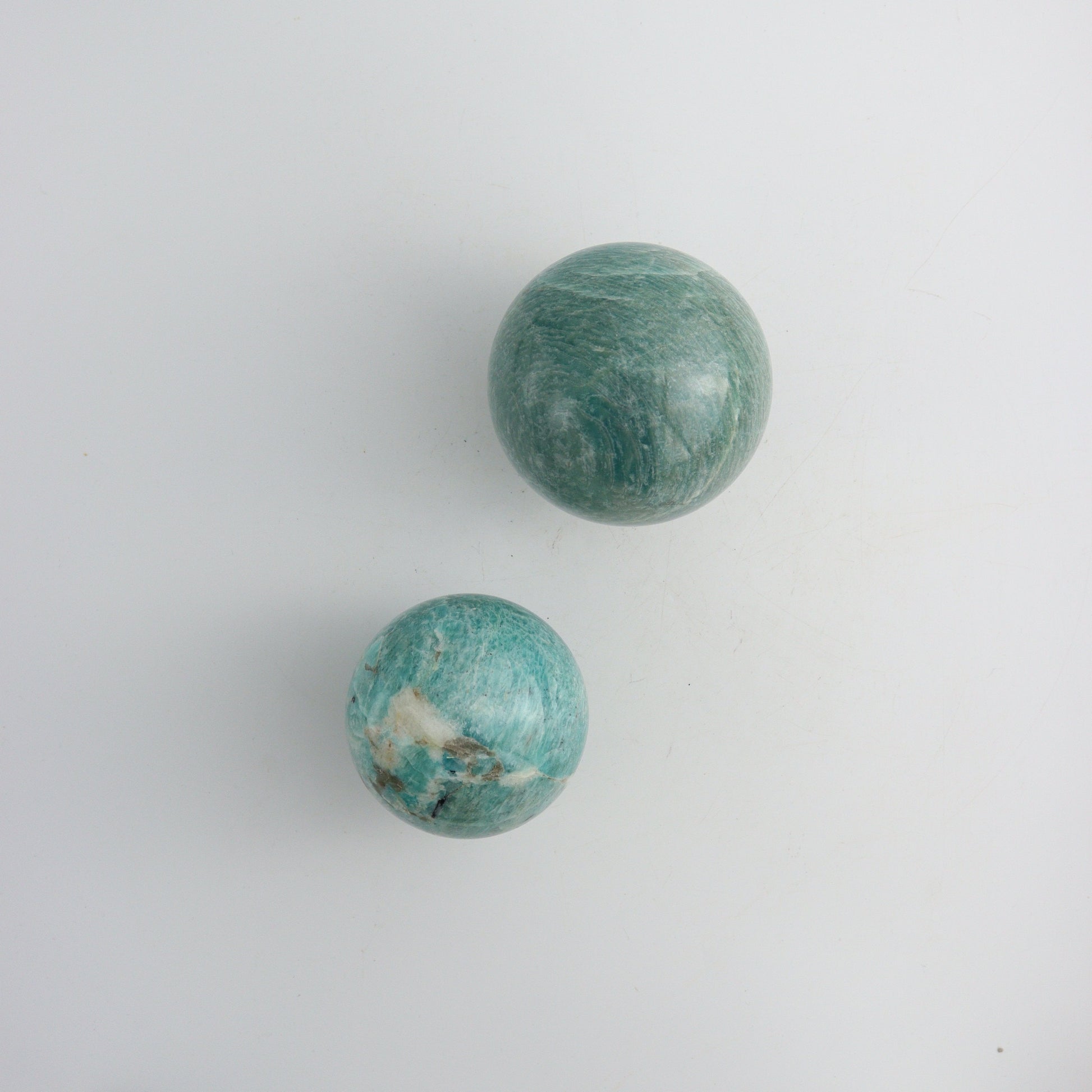 Amazonite Spheres - Expert Wholesale and Supplier of Wholesale Crystals & Bulk Gemstones, ["Amazonite","Madagascar","Spheres"]