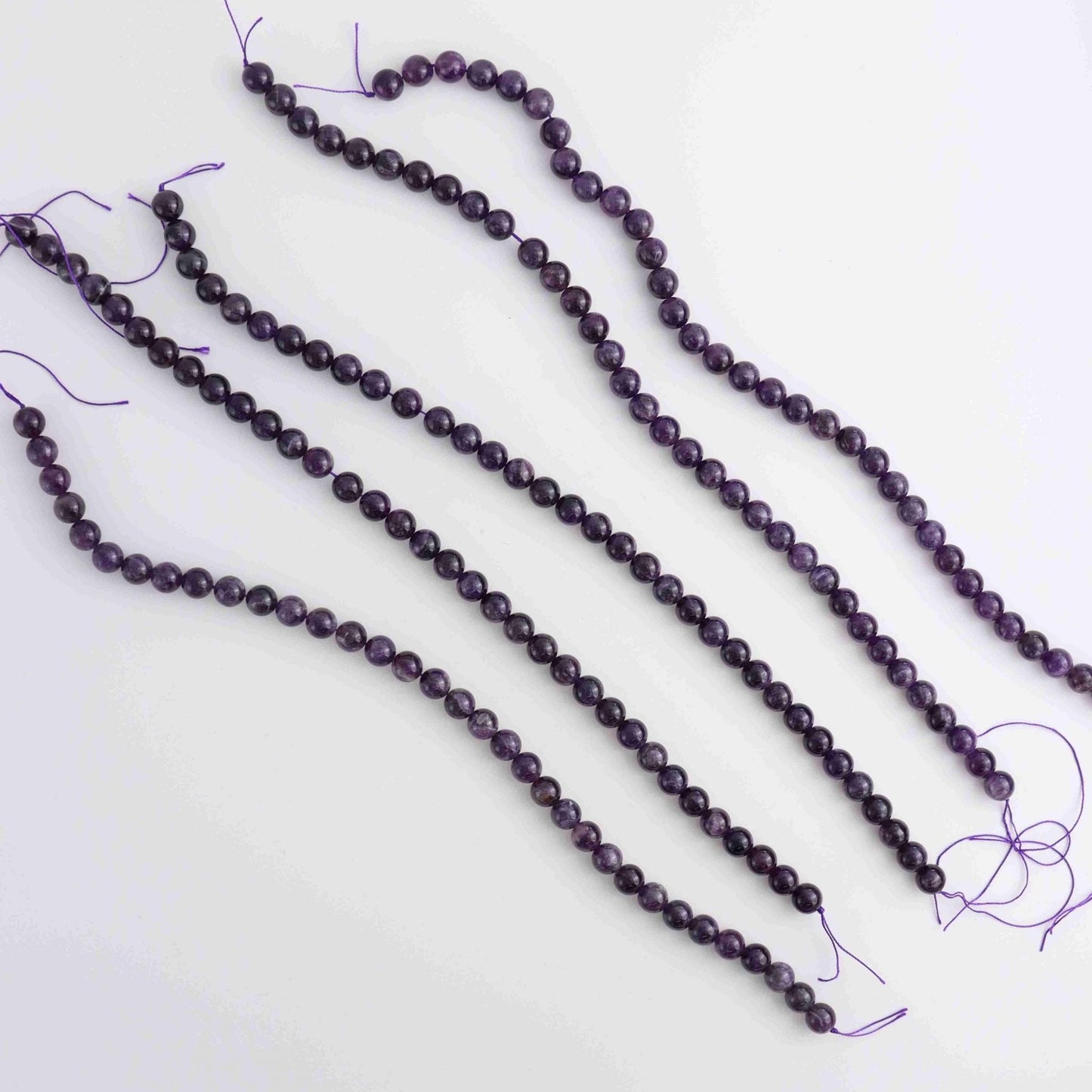 Amethyst Bead Strand - Mi Esperanza Minerals