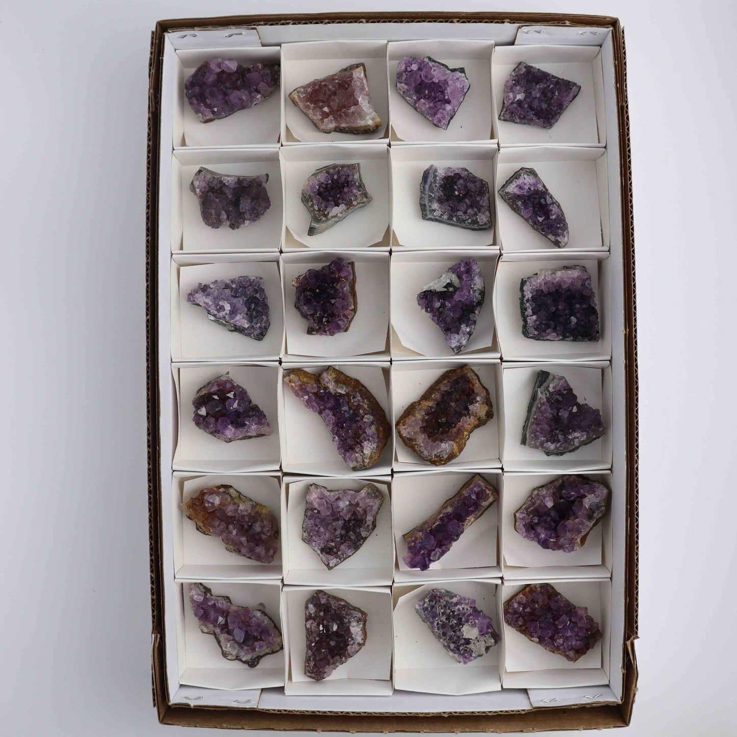 Amethyst Clusters Flat - Mi Esperanza Minerals