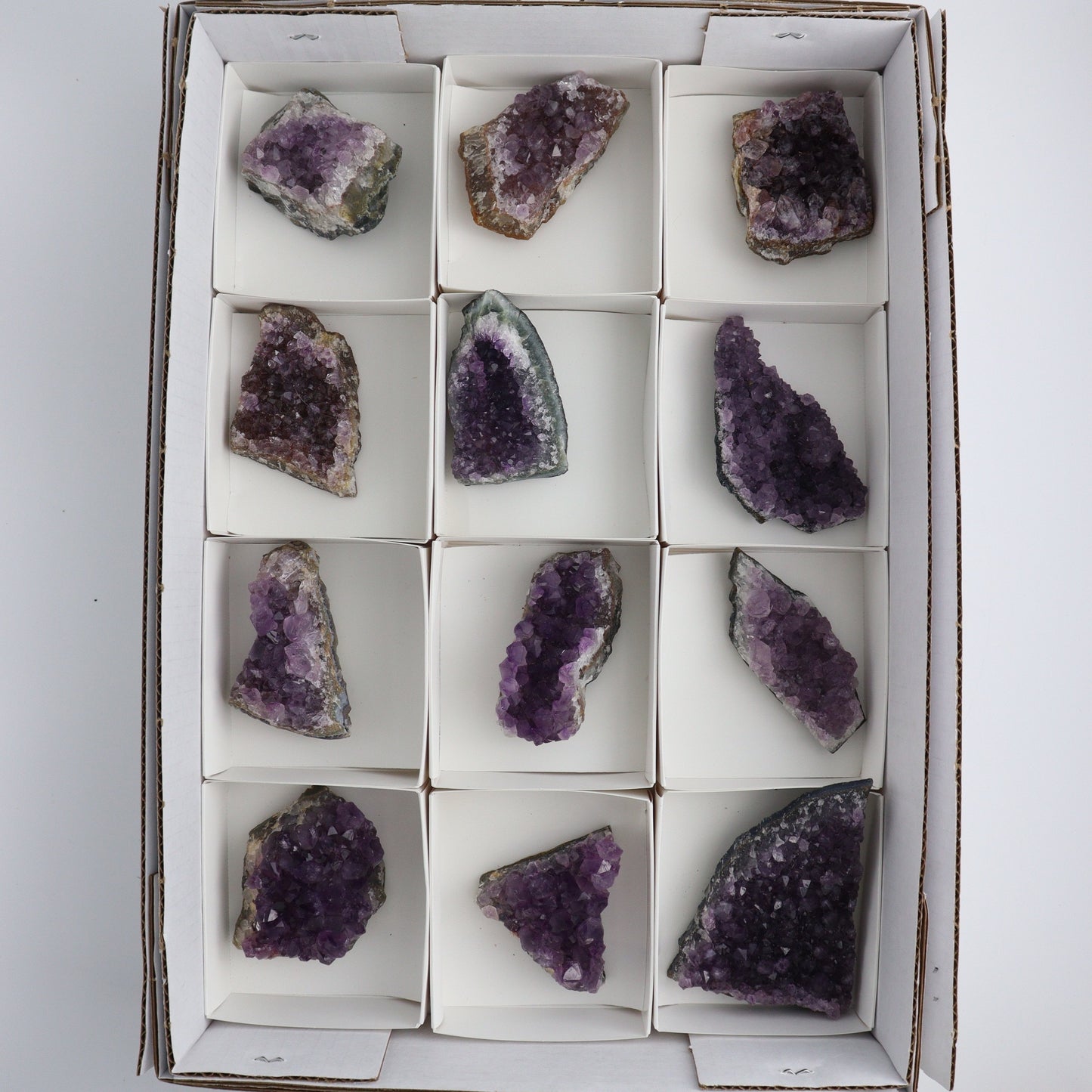 Amethyst Clusters Flat - Mi Esperanza Minerals