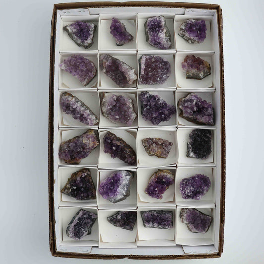 Amethyst Clusters Flat - Mi Esperanza Minerals