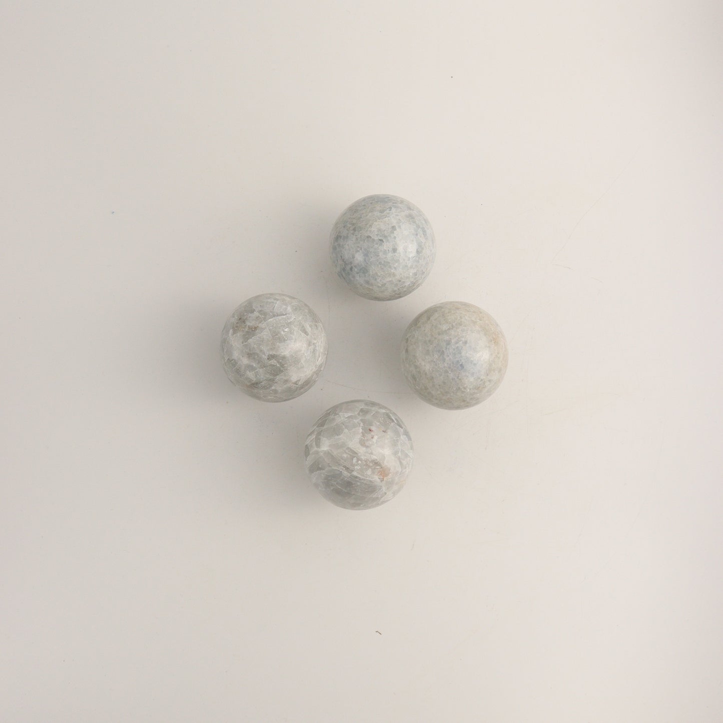 Blue Calcite Spheres D - Mi Esperanza Minerals