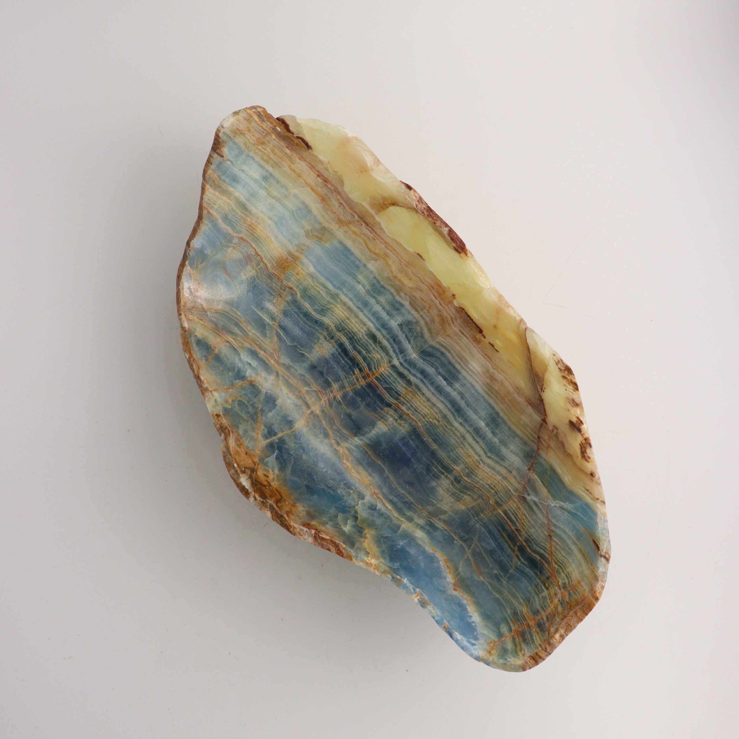 Blue Onyx Bowl - Mi Esperanza Minerals