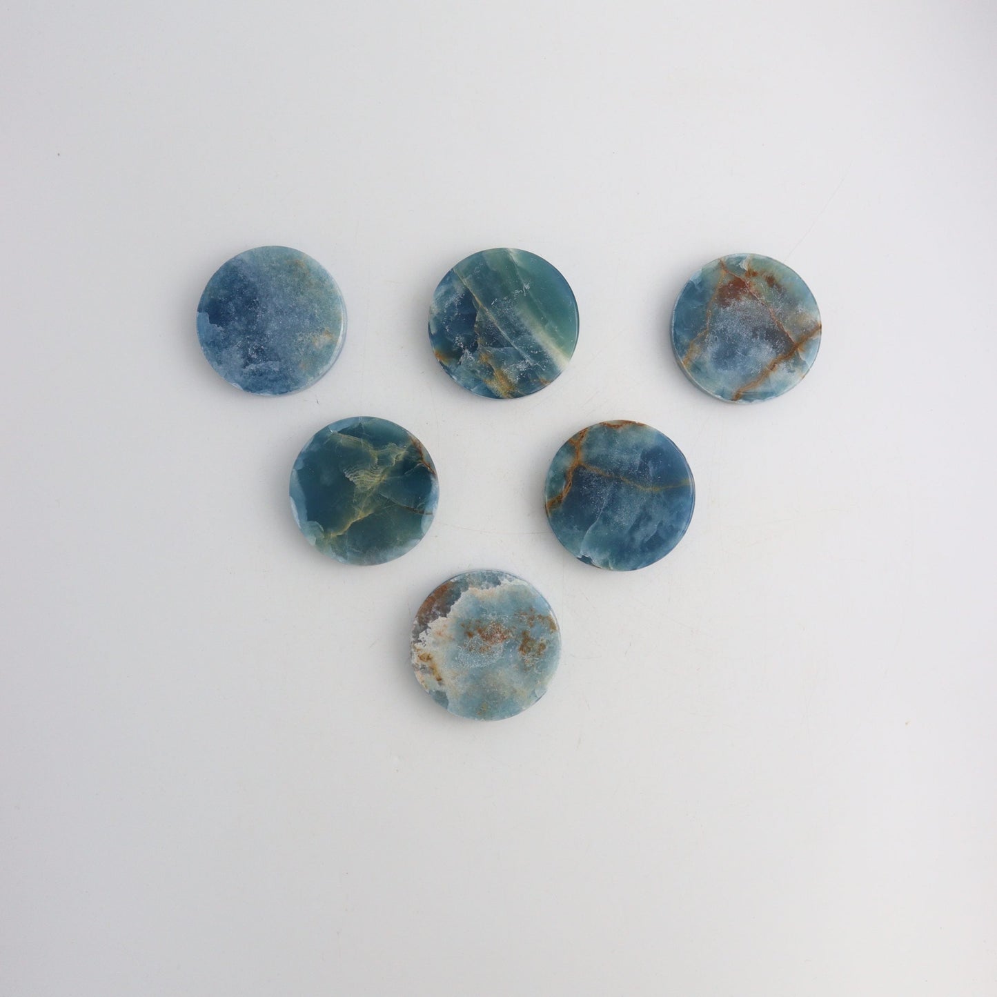 Blue Onyx Discs - Expert Wholesale and Supplier of Wholesale Crystals & Bulk Gemstones, ["Mexico","Onyx","Slices and Slabs"]