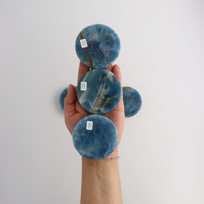 Blue Onyx Discs - Expert Wholesale and Supplier of Wholesale Crystals & Bulk Gemstones, ["Mexico","Onyx","Slices and Slabs"]