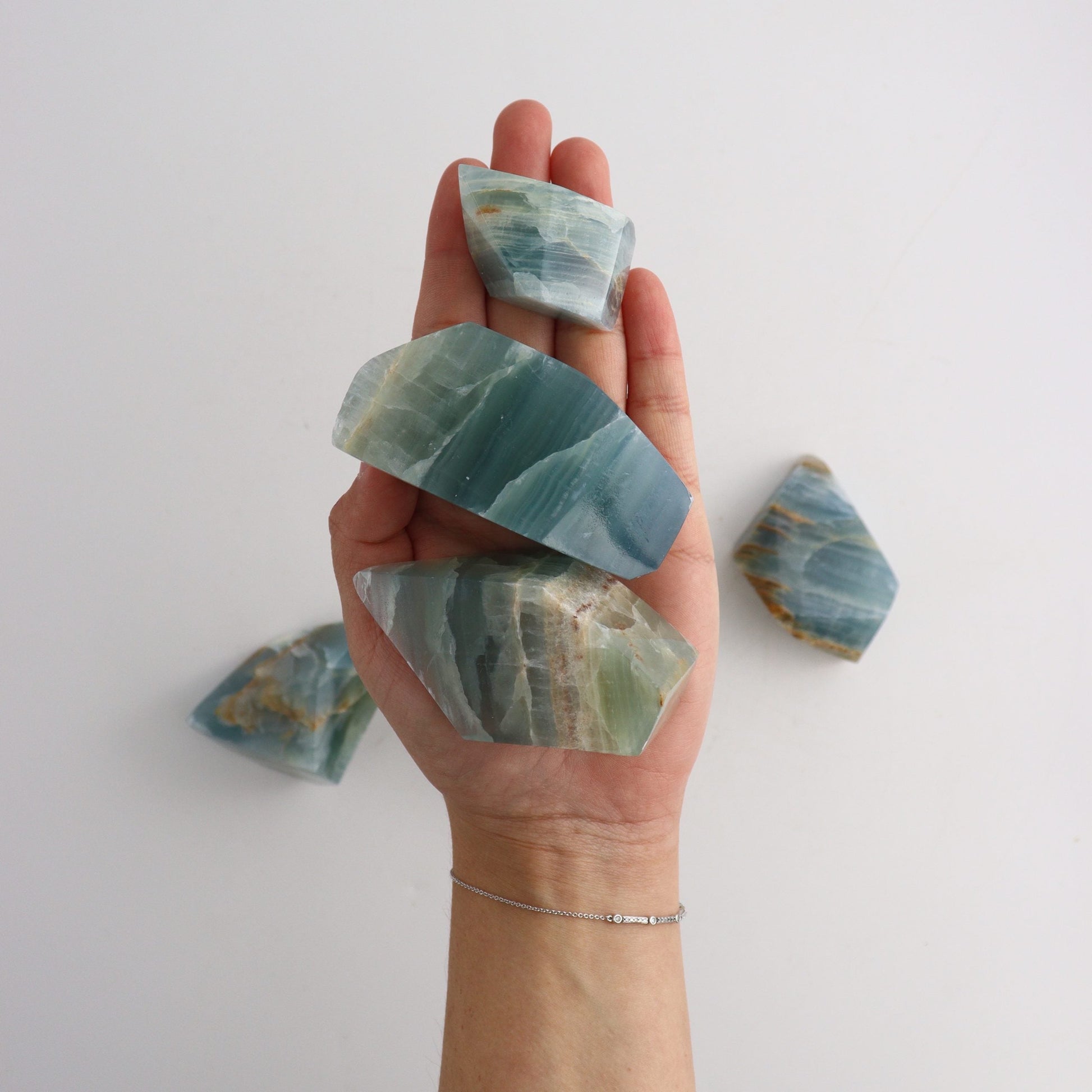 Blue Onyx Freeforms - Expert Wholesale and Supplier of Wholesale Crystals & Bulk Gemstones, ["Freeforms","Mexico","Onyx"]