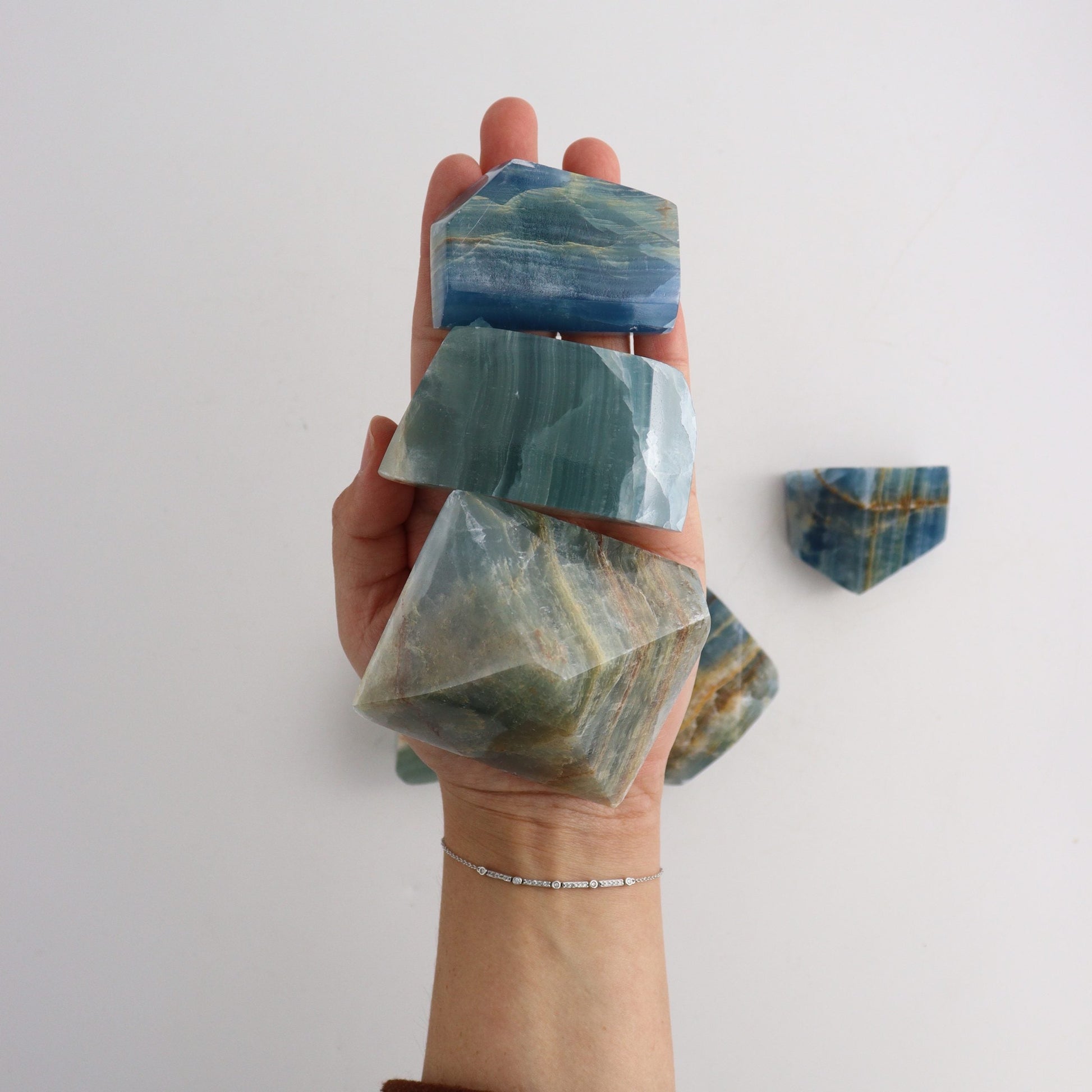 Blue Onyx Freeforms - Expert Wholesale and Supplier of Wholesale Crystals & Bulk Gemstones, ["Freeforms","Mexico","Onyx"]