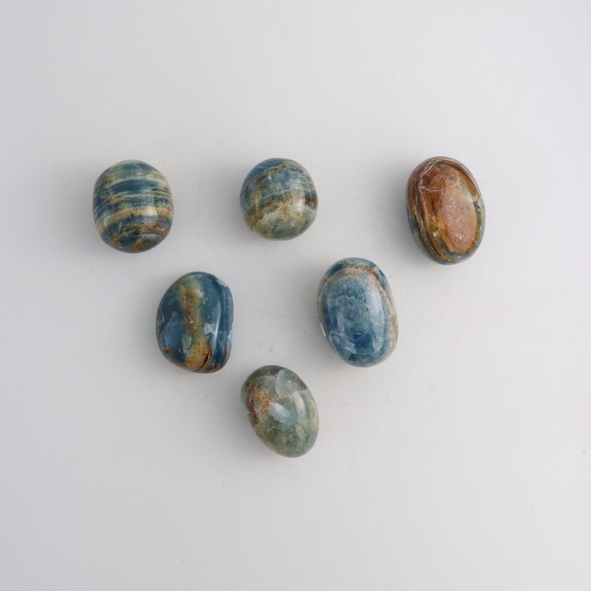 Blue Onyx Pebbles - Expert Wholesale and Supplier of Wholesale Crystals & Bulk Gemstones, ["Freeforms","Mexico","Onyx"]