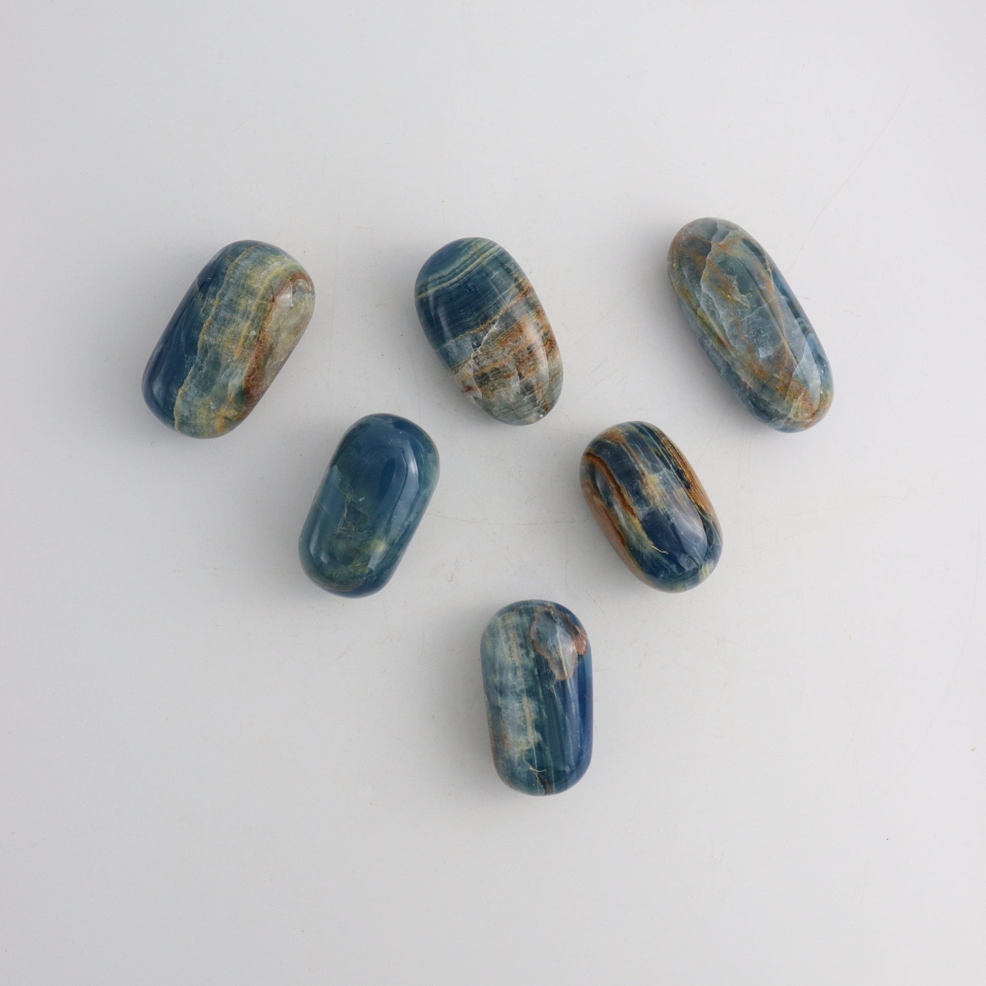 Blue Onyx Pebbles - Expert Wholesale and Supplier of Wholesale Crystals & Bulk Gemstones, ["Freeforms","Mexico","Onyx"]