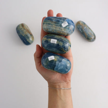 Blue Onyx Pebbles - Expert Wholesale and Supplier of Wholesale Crystals & Bulk Gemstones, ["Freeforms","Mexico","Onyx"]