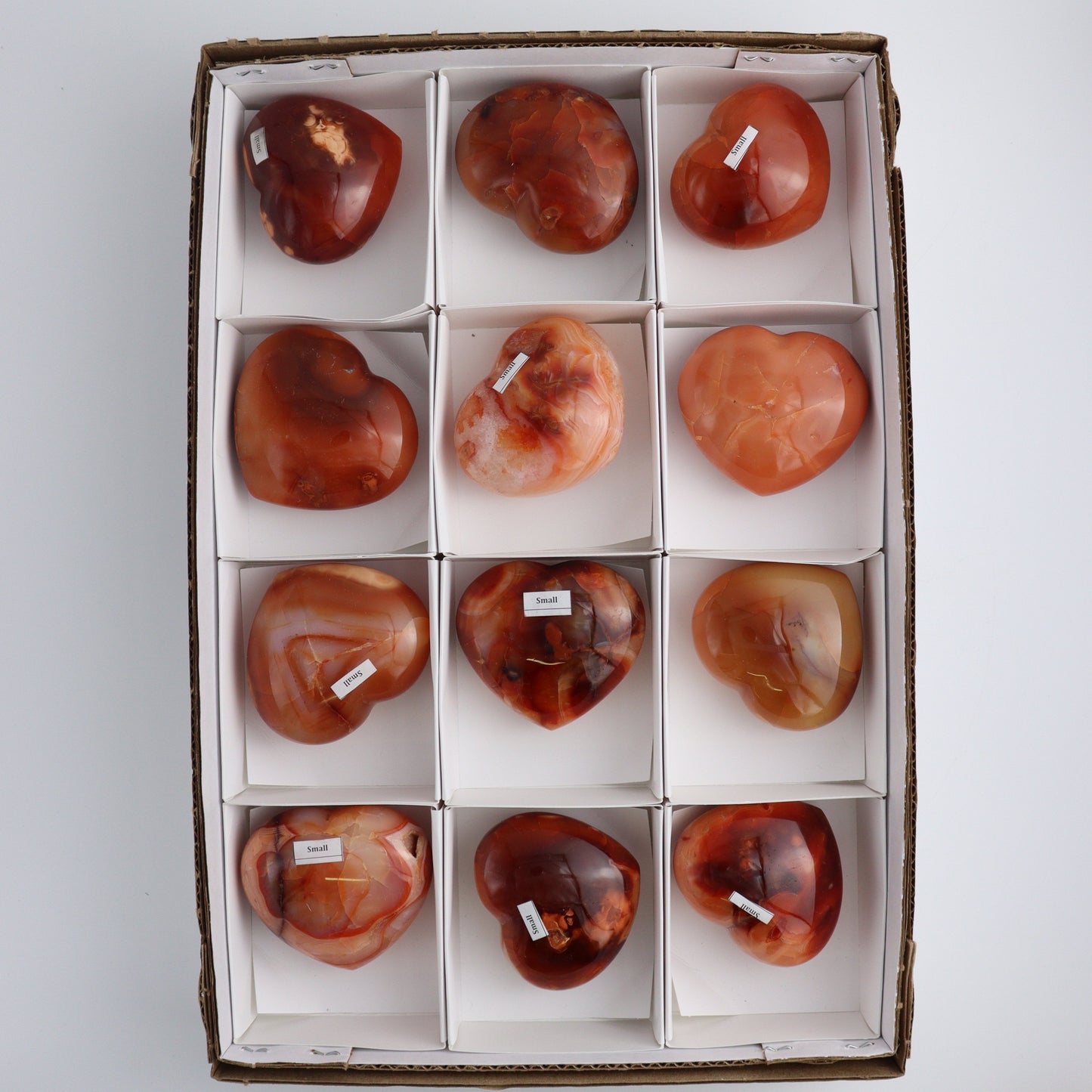 Carnelian Hearts - Expert Wholesale and Supplier of Wholesale Crystals & Bulk Gemstones, ["Hearts","Madagascar"]