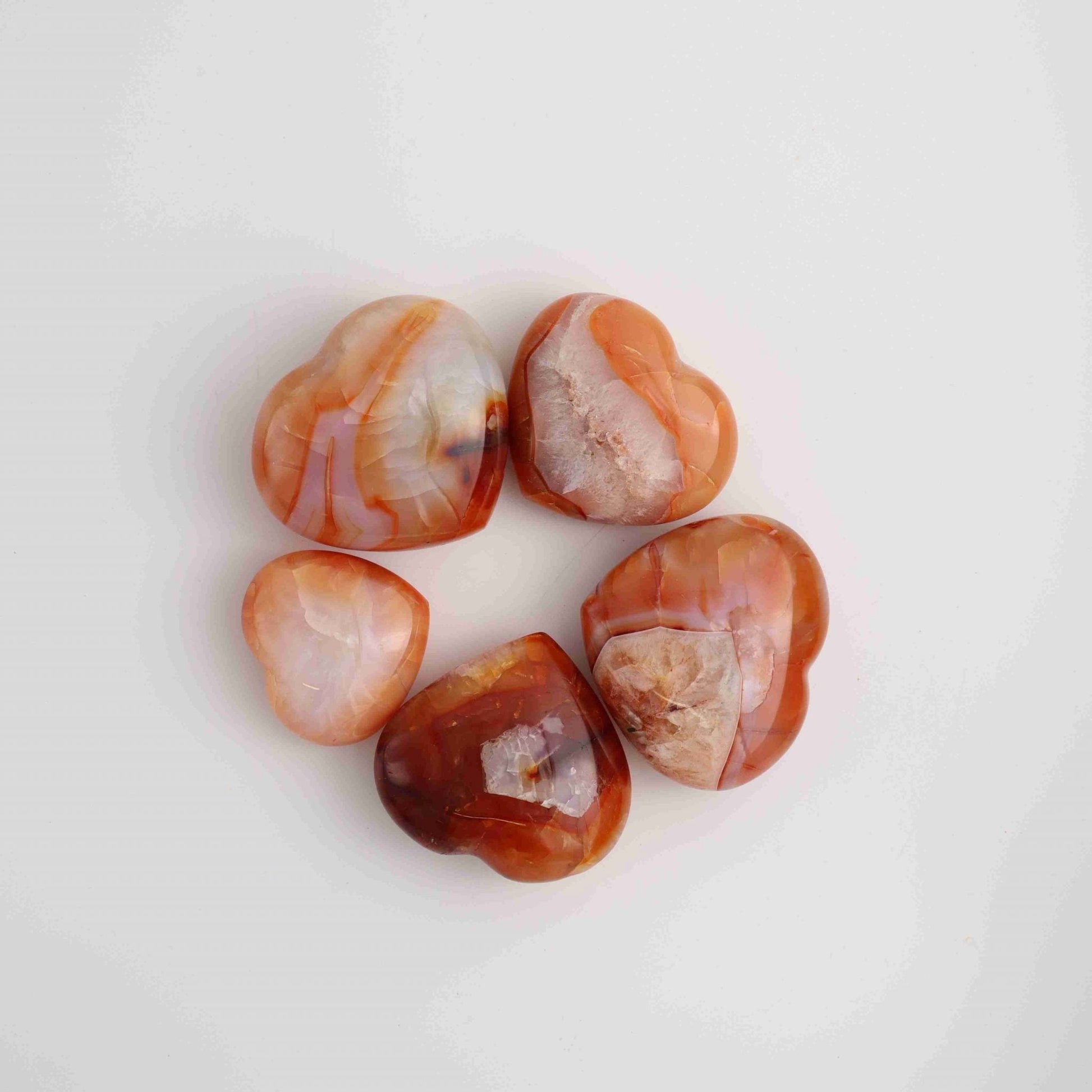 Carnelian Hearts - Expert Wholesale and Supplier of Wholesale Crystals & Bulk Gemstones, ["Hearts","Madagascar"]
