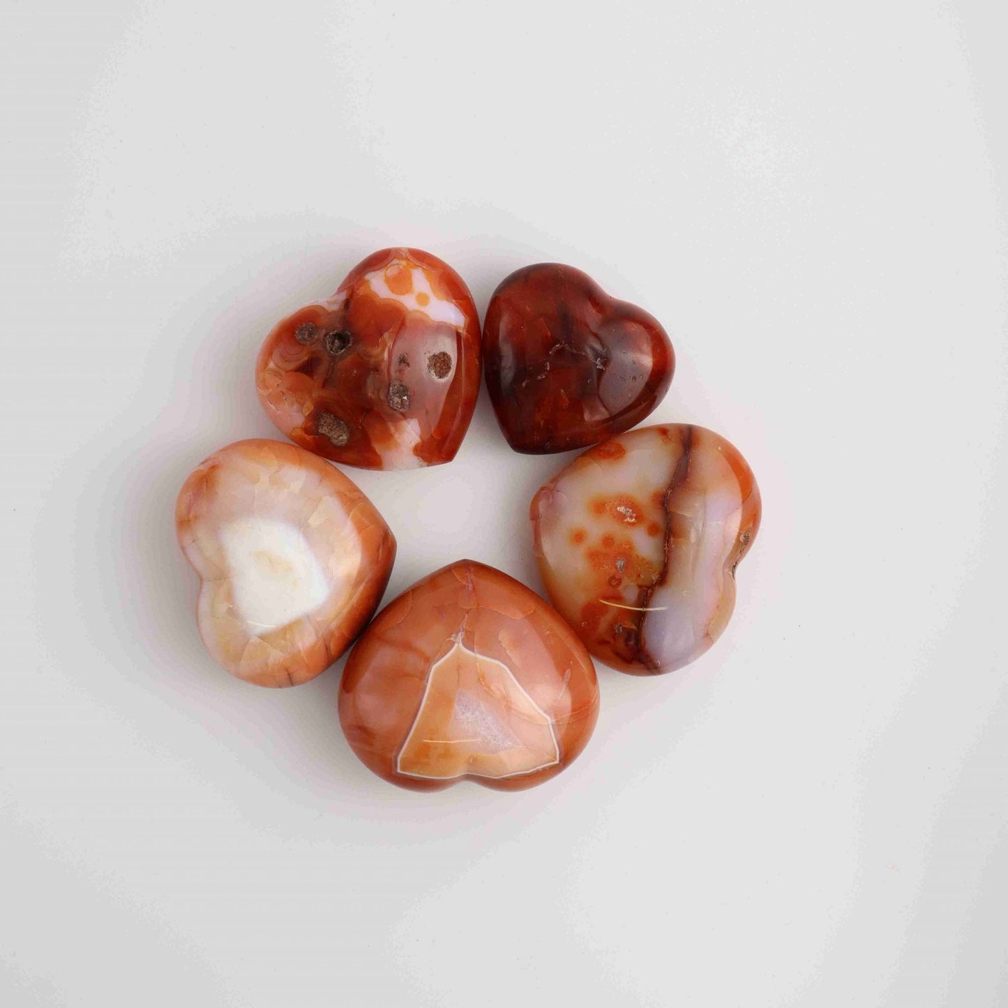 Carnelian Hearts - Expert Wholesale and Supplier of Wholesale Crystals & Bulk Gemstones, ["Hearts","Madagascar"]