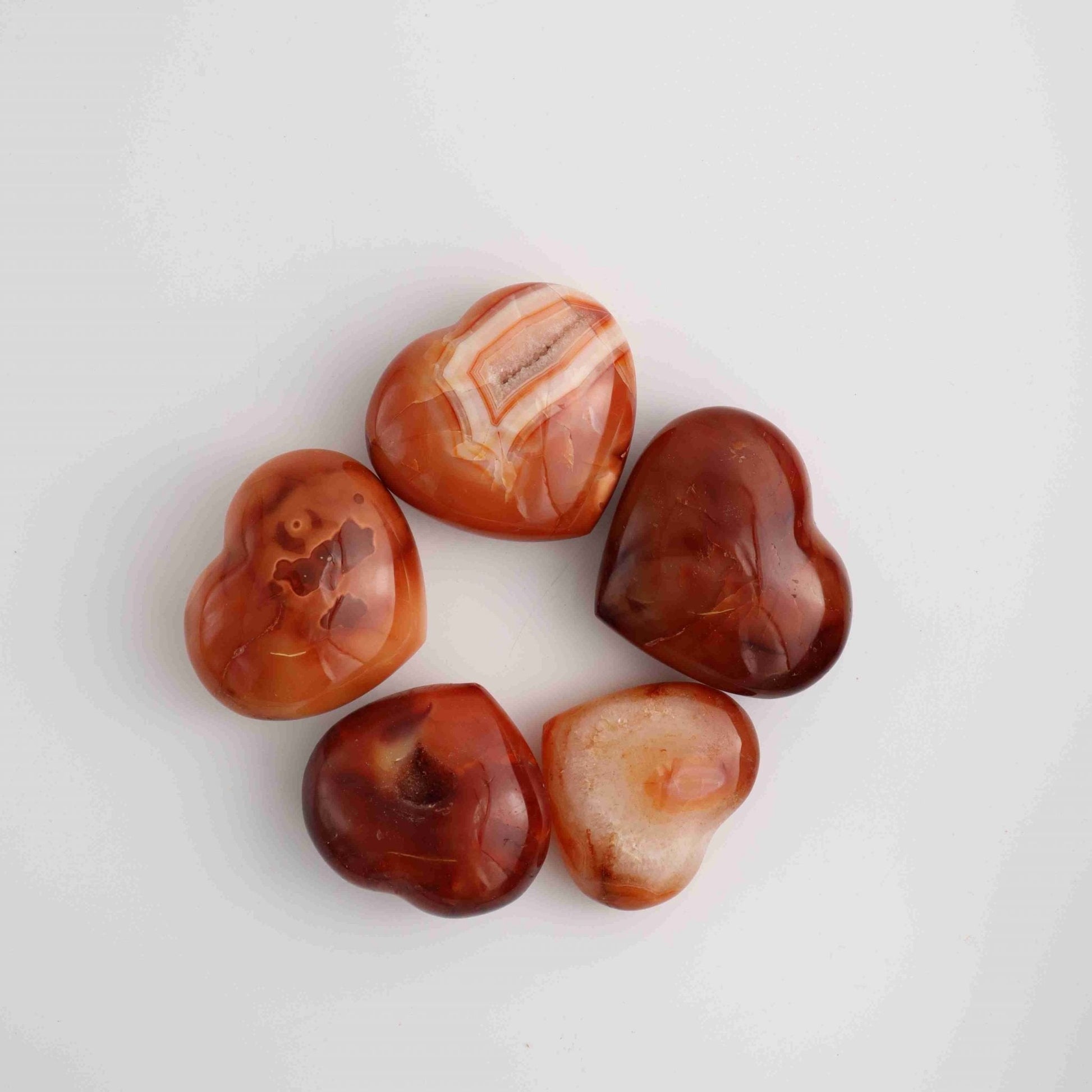 Carnelian Hearts - Expert Wholesale and Supplier of Wholesale Crystals & Bulk Gemstones, ["Hearts","Madagascar"]