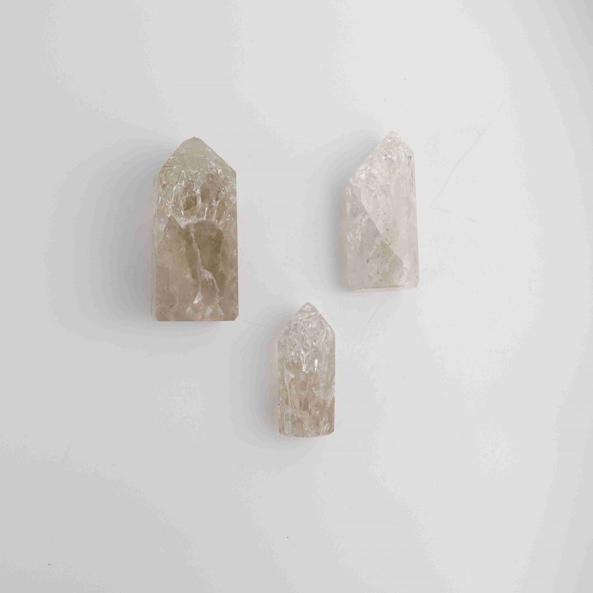 Crackled Quartz Towers - Expert Wholesale and Supplier of Wholesale Crystals & Bulk Gemstones, ["Brazil","Crackle Quartz","Quartz","Towers"]