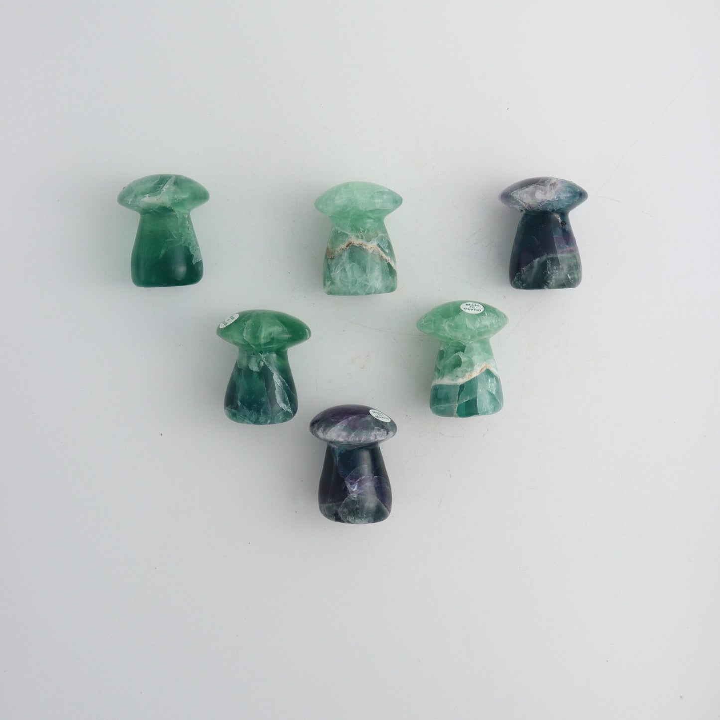 Fluorite Mushrooms - Expert Wholesale and Supplier of Wholesale Crystals & Bulk Gemstones, ["Fluorite","Mexico","Mixed Carvings"]