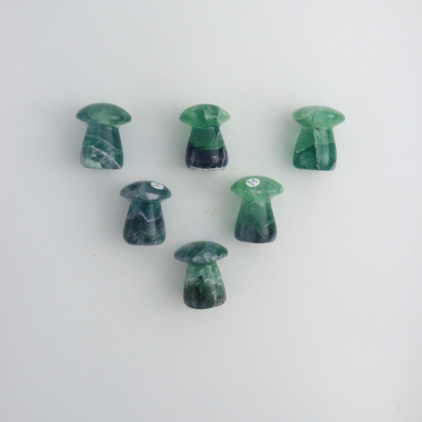 Fluorite Mushrooms - Expert Wholesale and Supplier of Wholesale Crystals & Bulk Gemstones, ["Fluorite","Mexico","Mixed Carvings"]