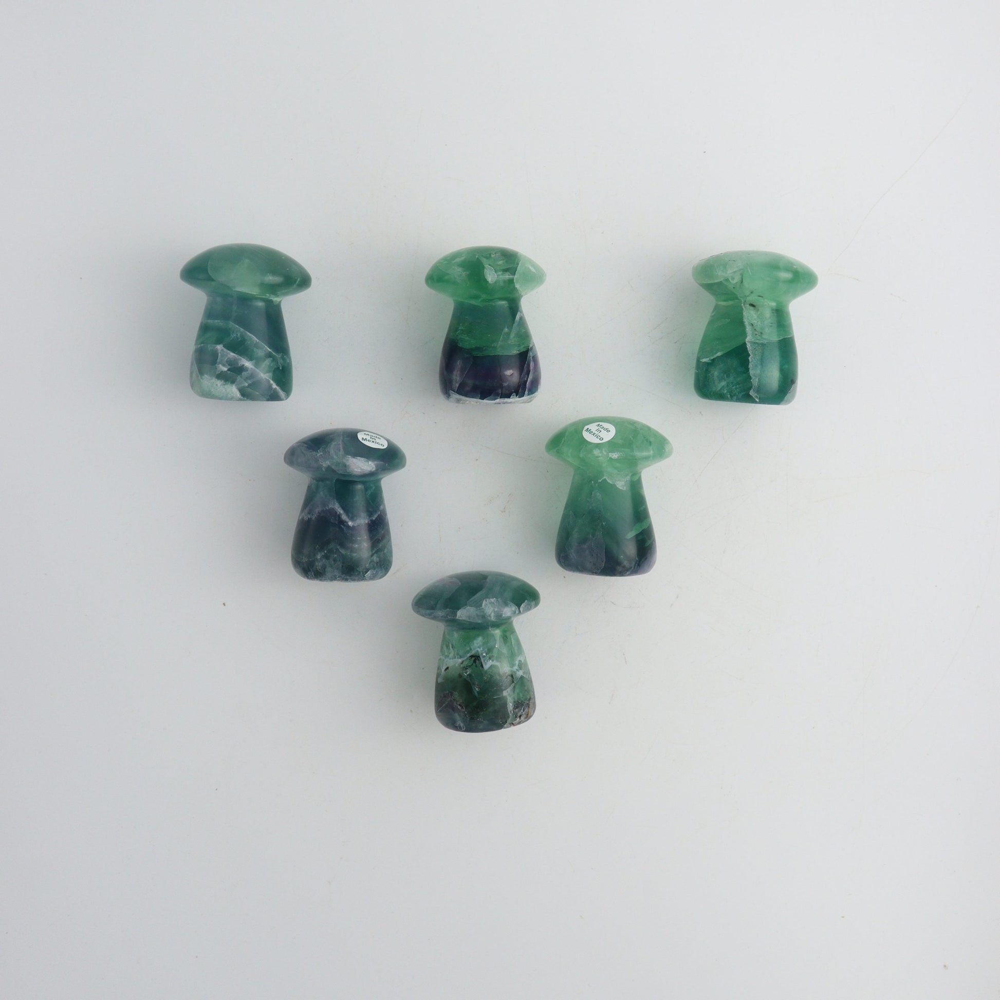 Fluorite Mushrooms - Expert Wholesale and Supplier of Wholesale Crystals & Bulk Gemstones, ["Fluorite","Mexico","Mixed Carvings"]