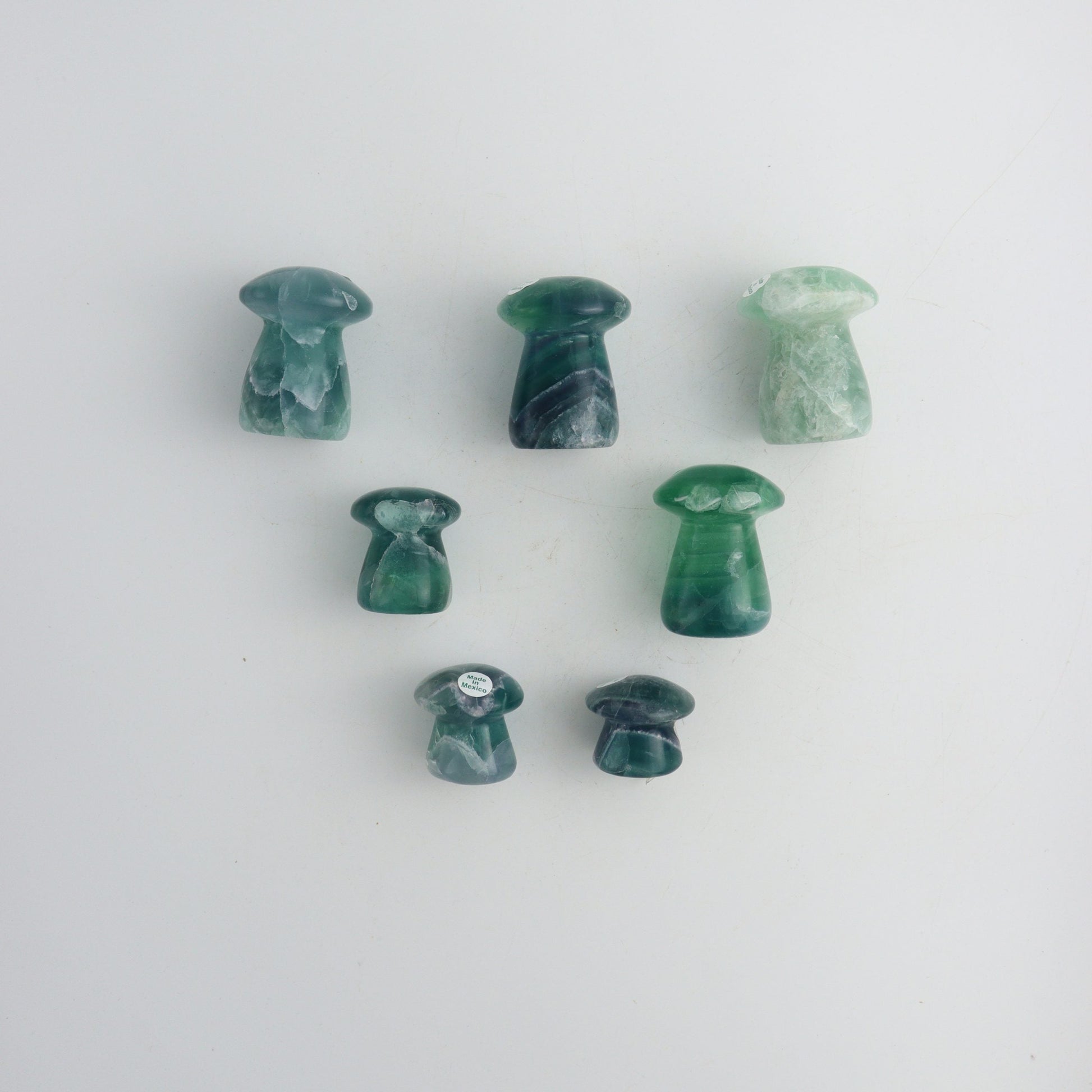 Fluorite Mushrooms - Expert Wholesale and Supplier of Wholesale Crystals & Bulk Gemstones, ["Fluorite","Mexico","Mixed Carvings"]