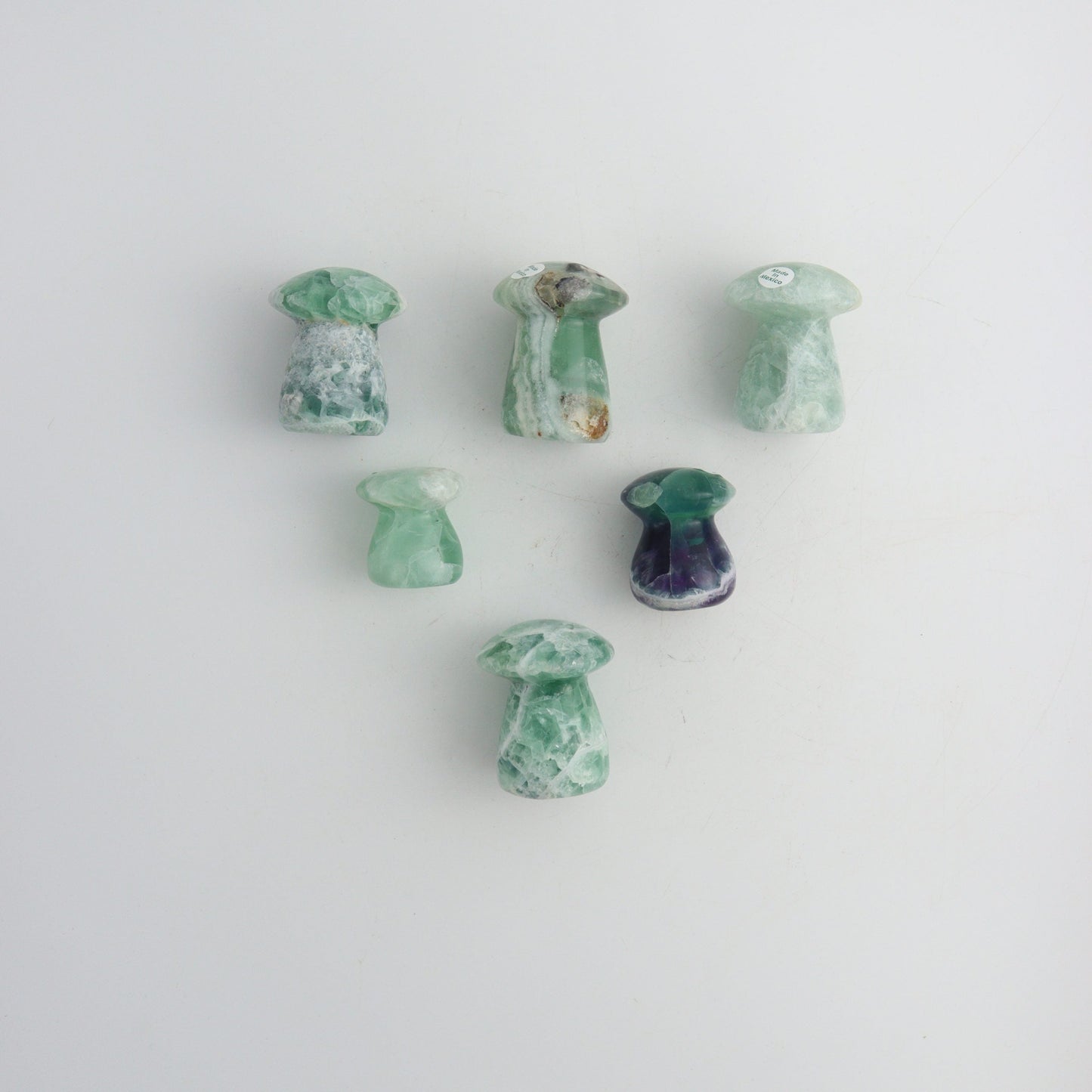 Fluorite Mushrooms - Expert Wholesale and Supplier of Wholesale Crystals & Bulk Gemstones, ["Fluorite","Mexico","Mixed Carvings"]