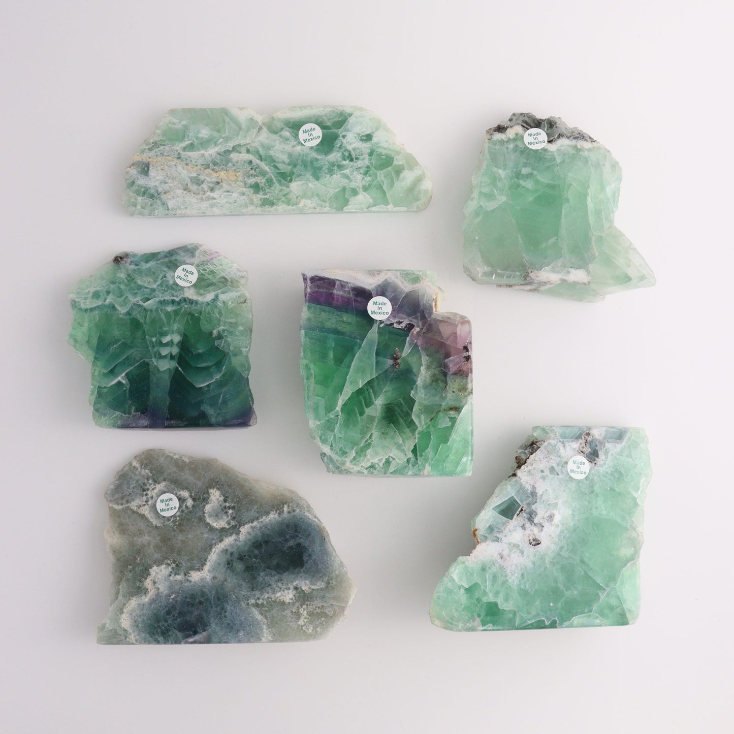 Fluorite Slices - Expert Wholesale and Supplier of Wholesale Crystals & Bulk Gemstones, ["Fluorite","Mexico","Slices and Slabs"]