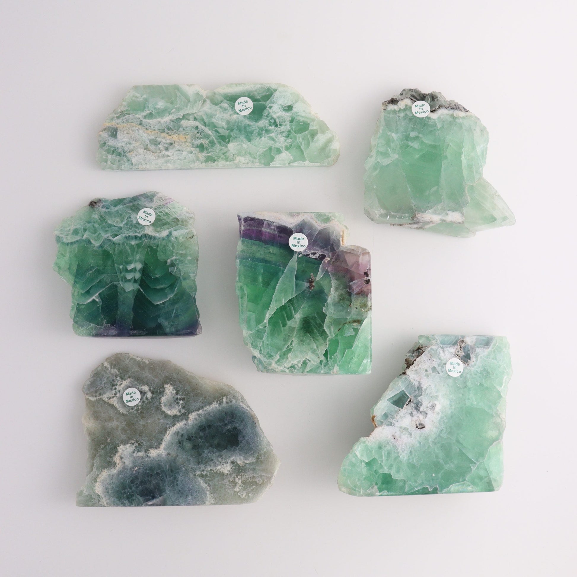 Fluorite Slices - Expert Wholesale and Supplier of Wholesale Crystals & Bulk Gemstones, ["Fluorite","Mexico","Slices and Slabs"]