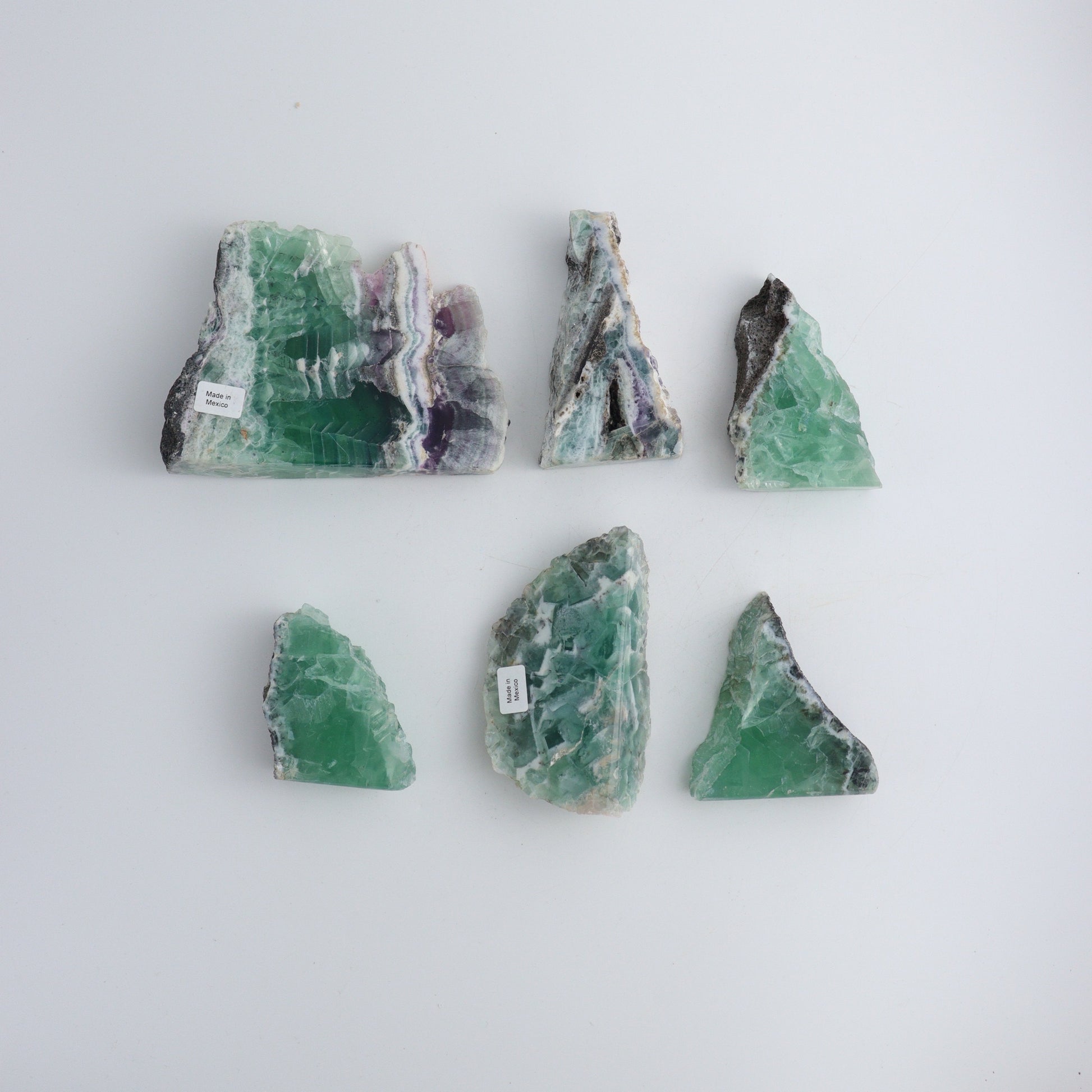 Fluorite Standing Slabs - Expert Wholesale and Supplier of Wholesale Crystals & Bulk Gemstones, ["Fluorite","Mexico","Slices and Slabs"]