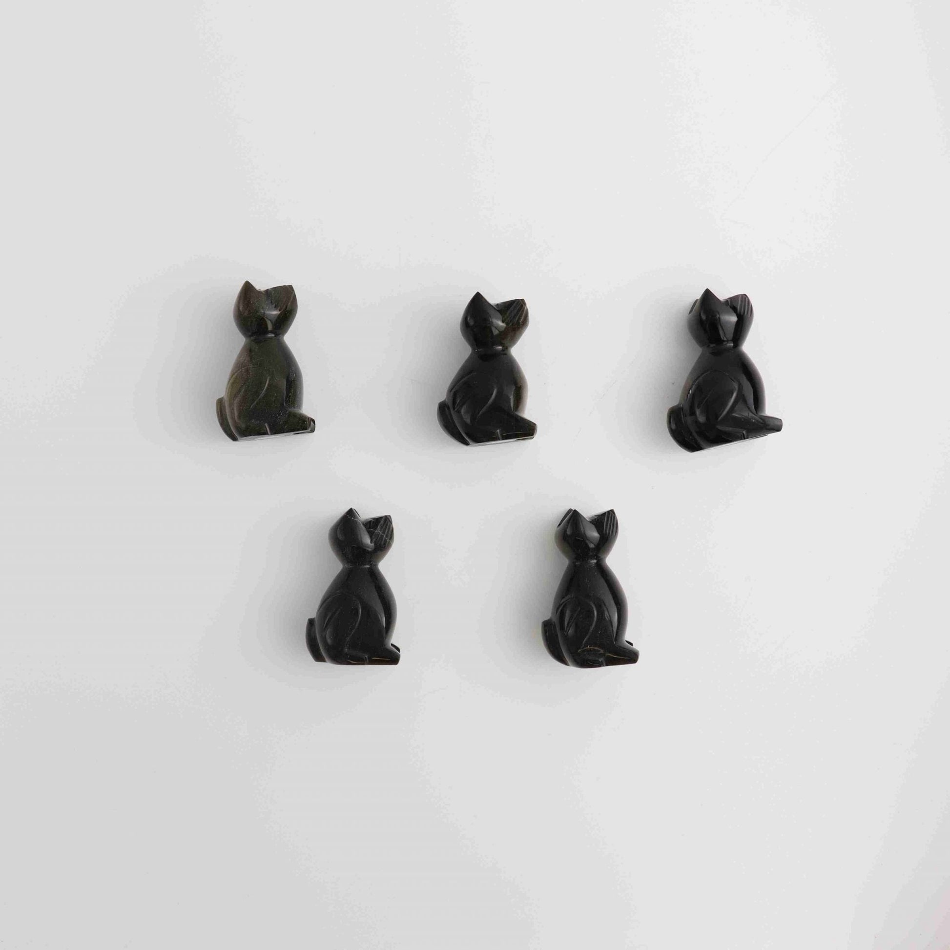 Gold Sheen Obsidian Cat - Expert Wholesale and Supplier of Wholesale Crystals & Bulk Gemstones, ["Animal Carvings","Mexico"]