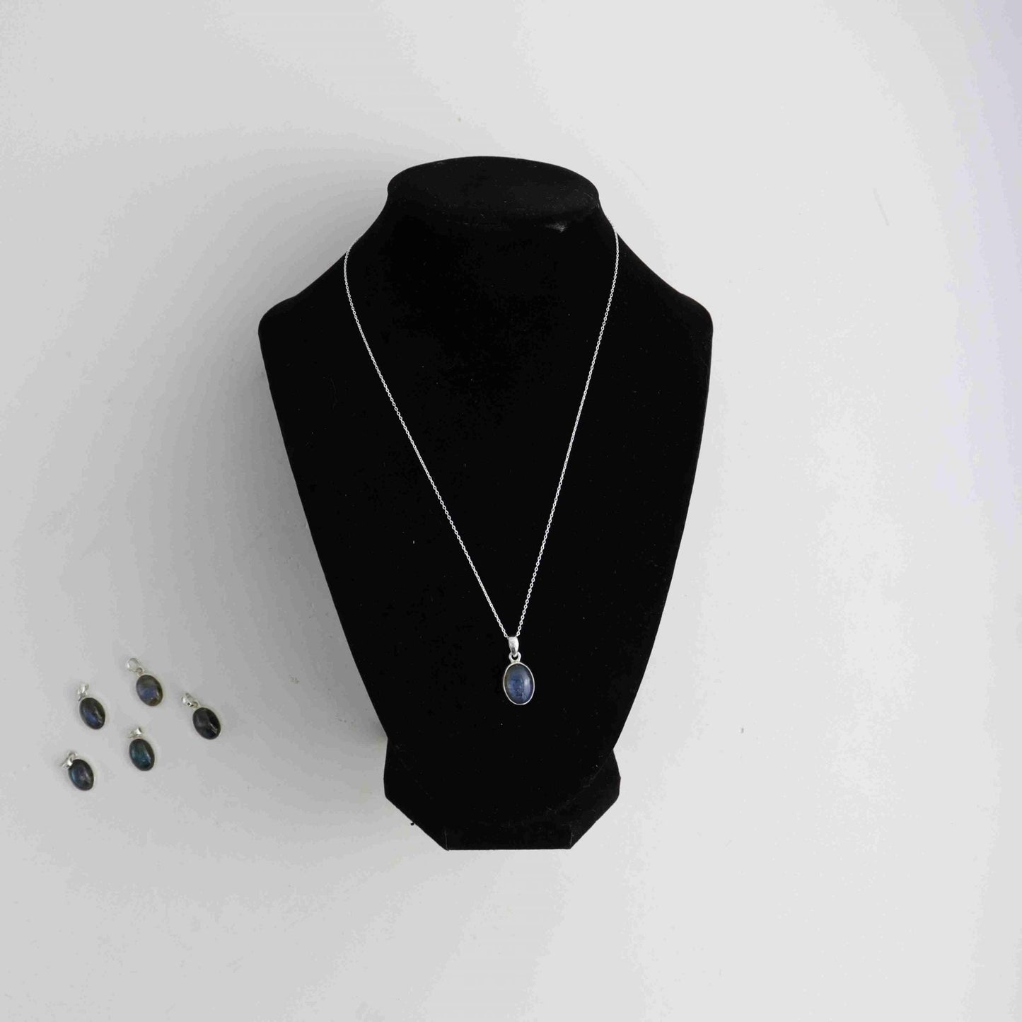Labradorite Oval Pendant Set of 6 - Expert Wholesale and Supplier of Wholesale Crystals & Bulk Gemstones, ["India","Jewelry","Pendant"]