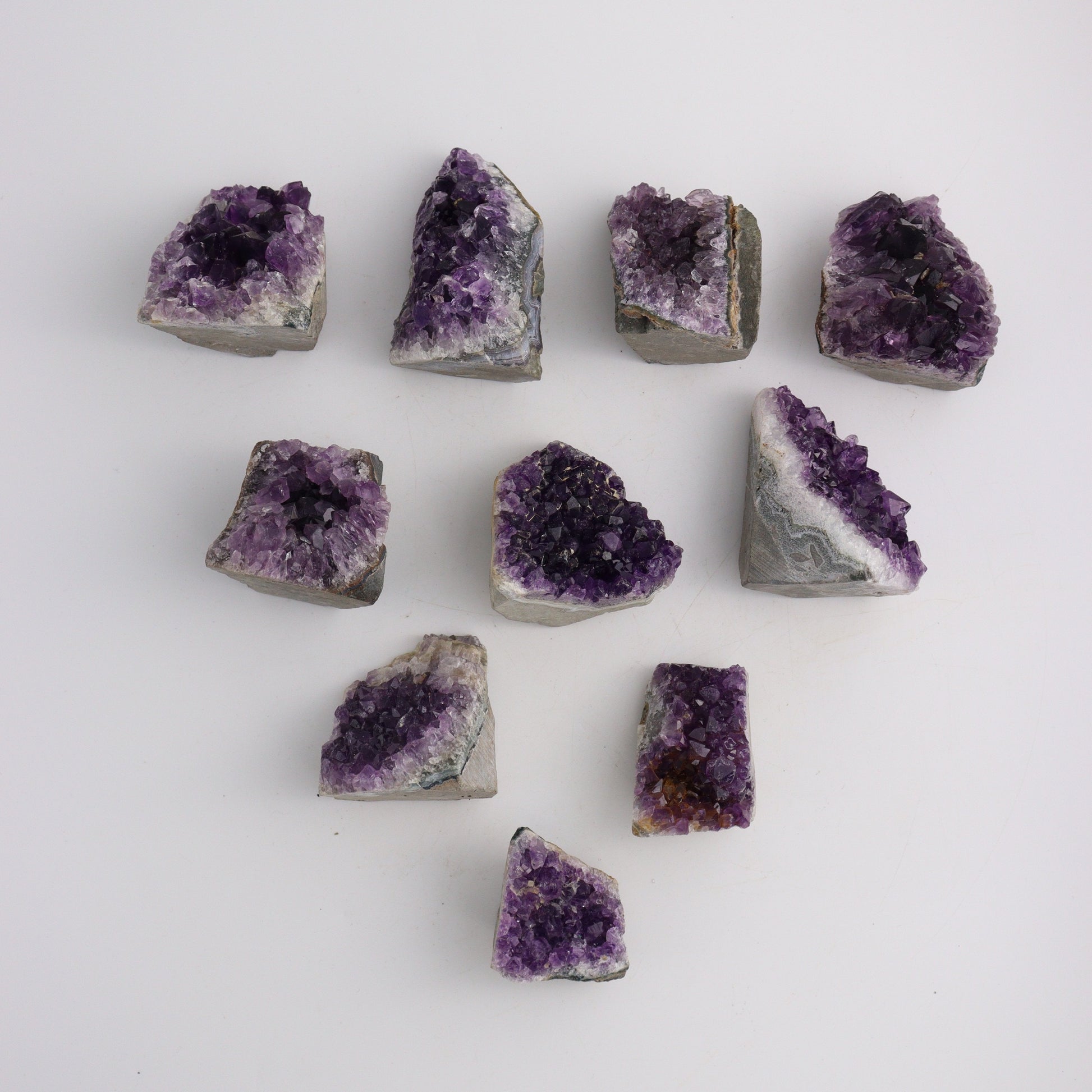 Mini Amethyst Cut Base - Expert Wholesale and Supplier of Wholesale Crystals & Bulk Gemstones, ["Amethyst","Brazil","Cut Base"]