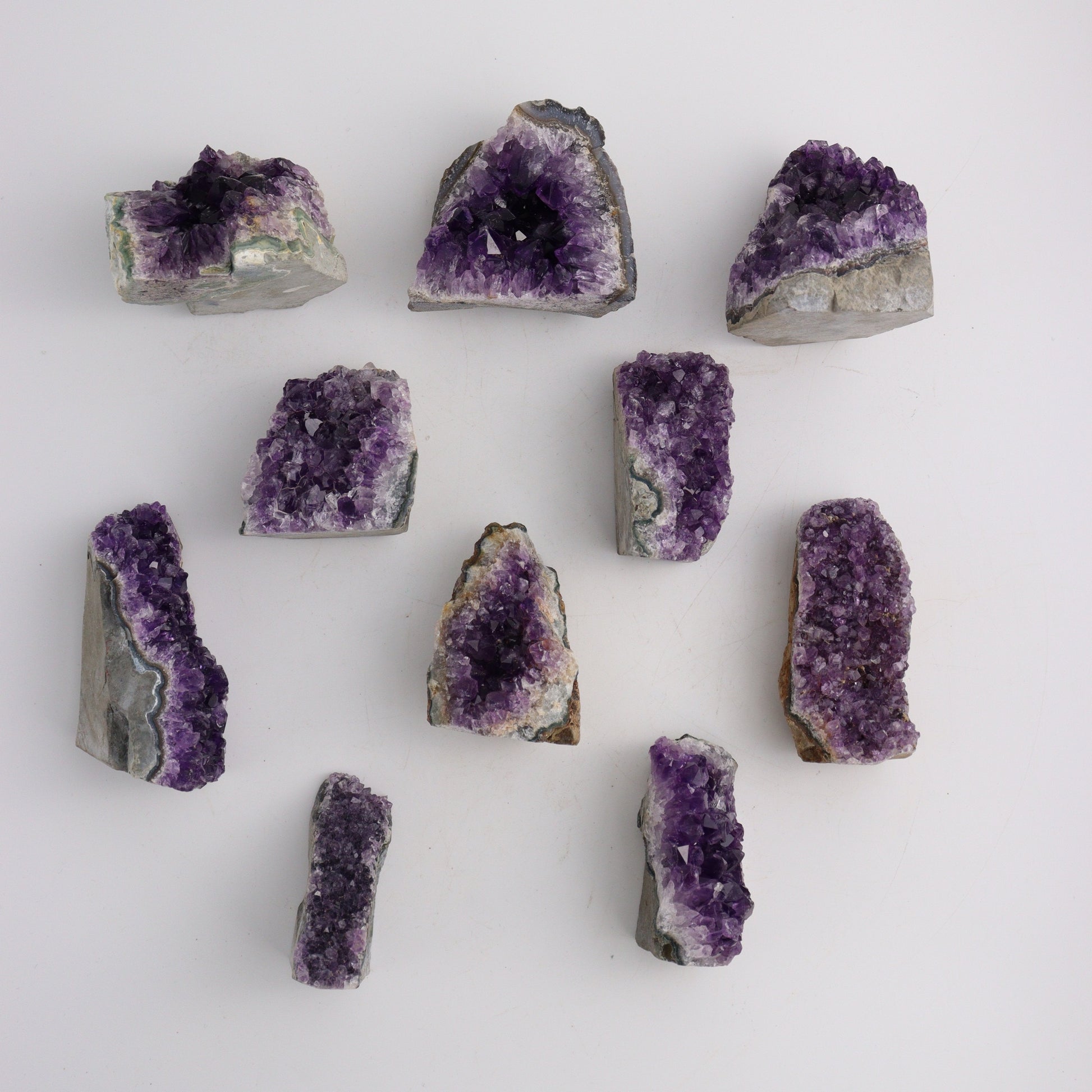 Mini Amethyst Cut Base - Expert Wholesale and Supplier of Wholesale Crystals & Bulk Gemstones, ["Amethyst","Brazil","Cut Base"]