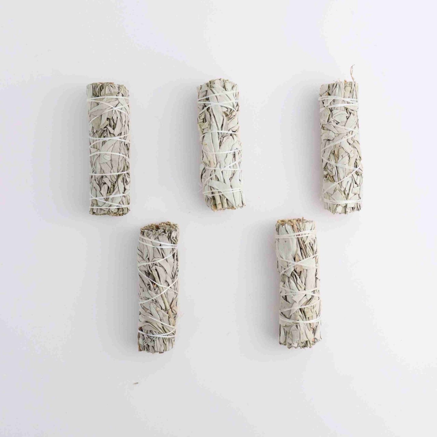 ONE 4" White Sage Smudge Stick - Expert Wholesale and Supplier of Wholesale Crystals & Bulk Gemstones, ["Accessories","Cannot be shipped internationally","please do not order if from anywhere other than US","Sage","United States"]