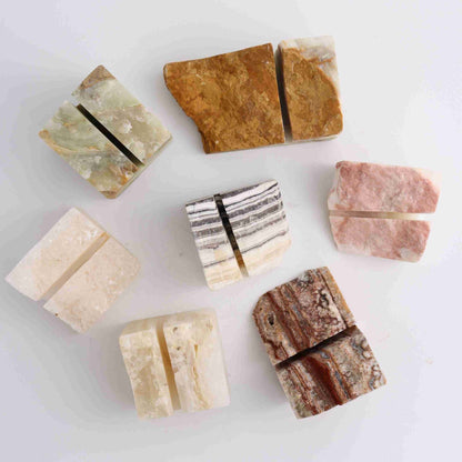 ONE Onyx Card Holder - Expert Wholesale and Supplier of Wholesale Crystals & Bulk Gemstones, ["Accessories","Mexico","Onyx","You will receive a randomly chosen piece."]