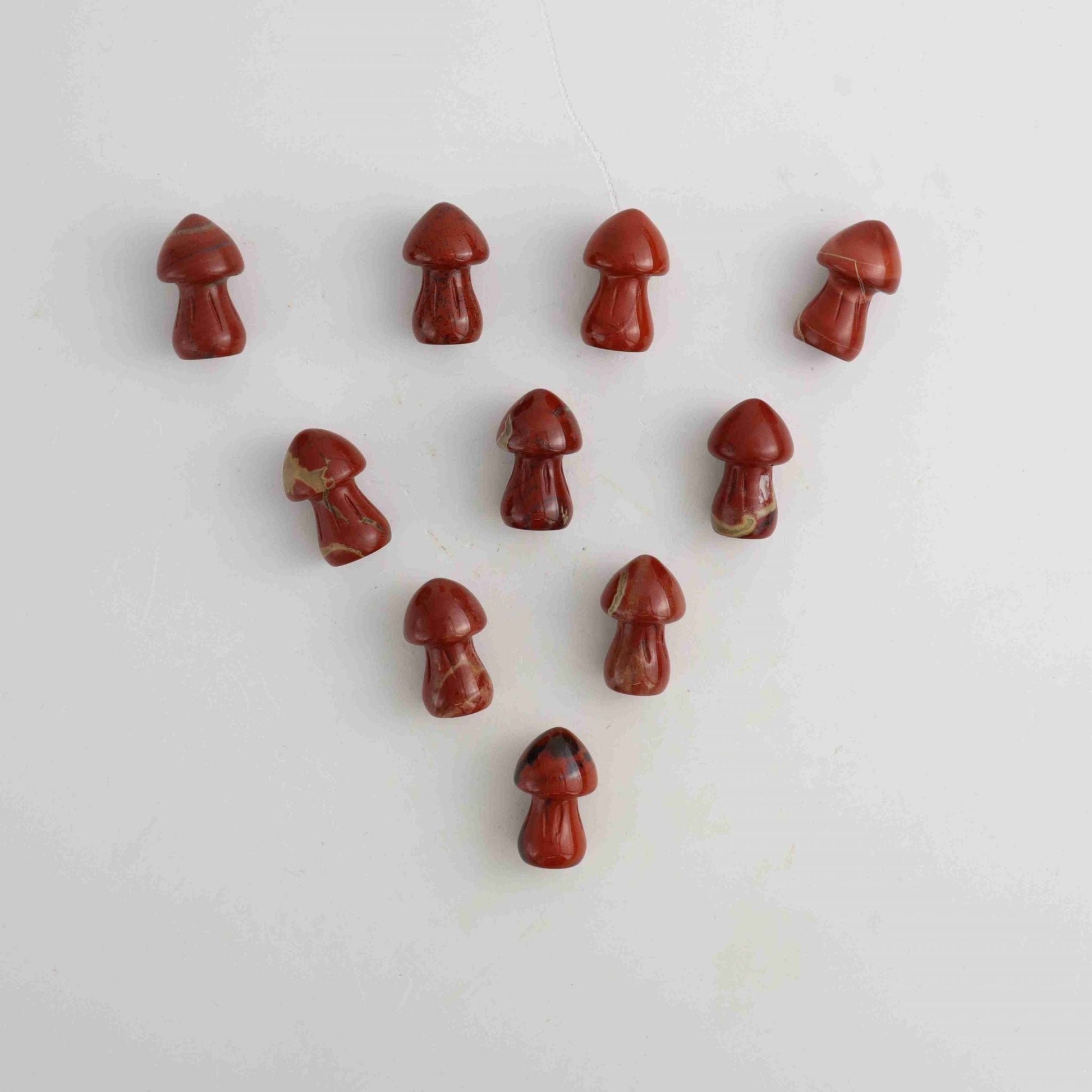 ONE Red Jasper Mini Mushroom - Expert Wholesale and Supplier of Wholesale Crystals & Bulk Gemstones, ["Mixed Carvings","Red Jasper"]