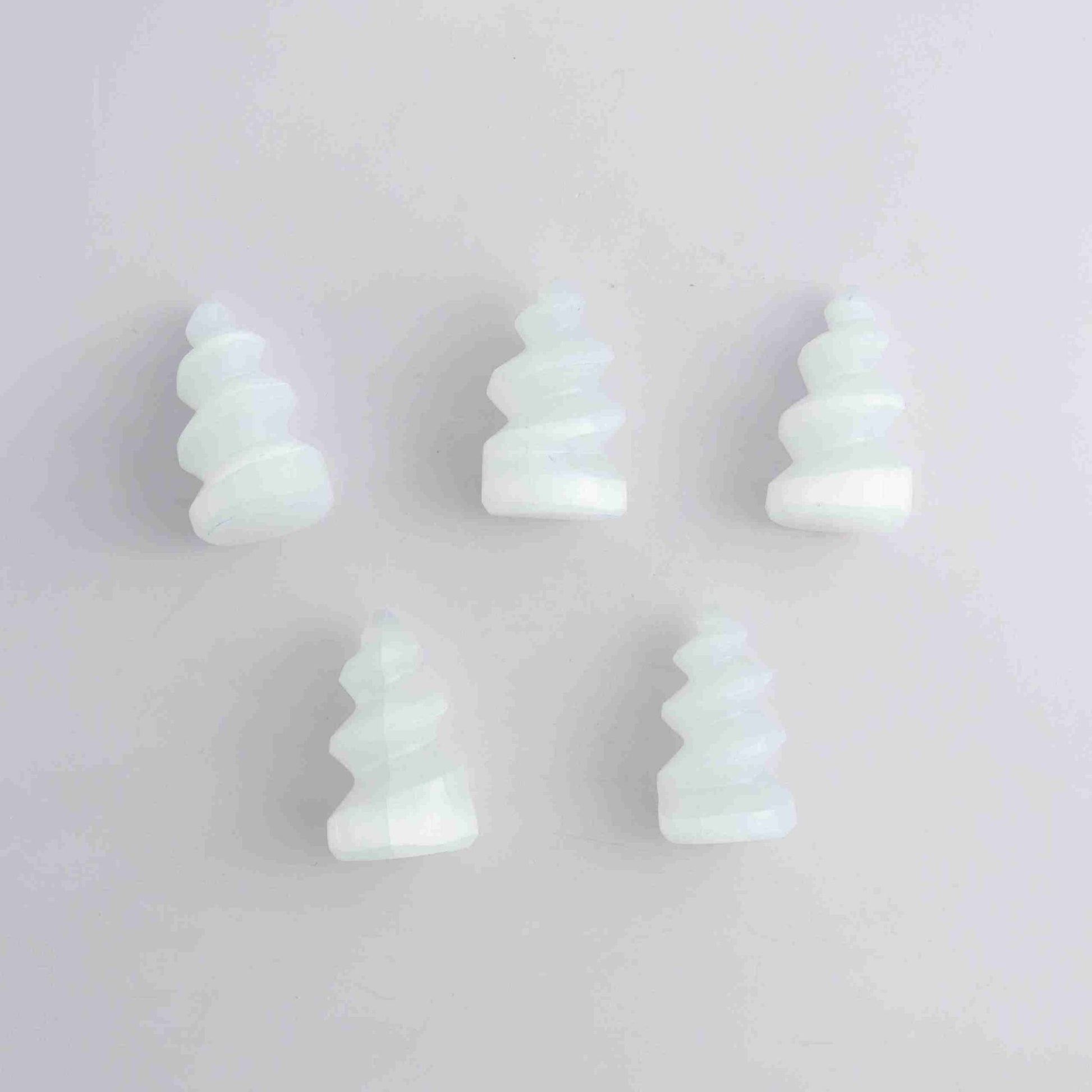 ONE Selenite Spiral 6cm - Expert Wholesale and Supplier of Wholesale Crystals & Bulk Gemstones, []