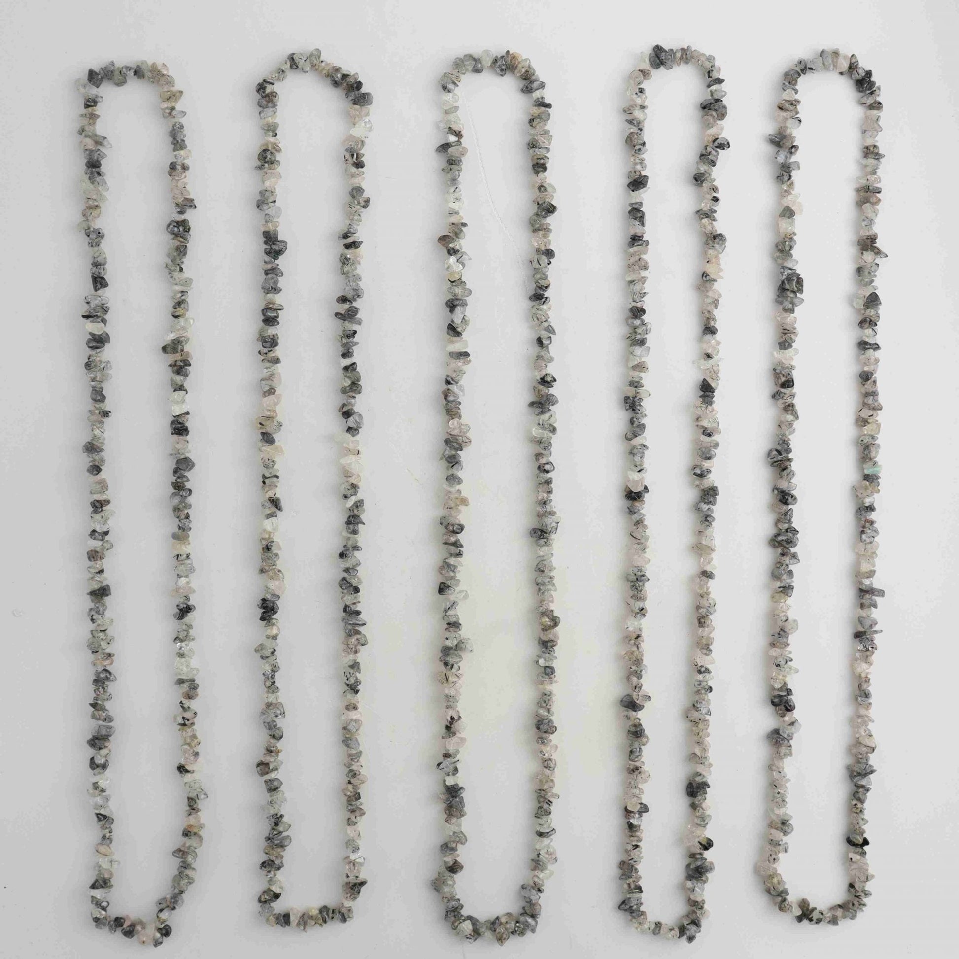 ONE Tourmaline in Quartz Chip Necklace - Expert Wholesale and Supplier of Wholesale Crystals & Bulk Gemstones, ["Jewelry","Quartz","Tourmaline"]
