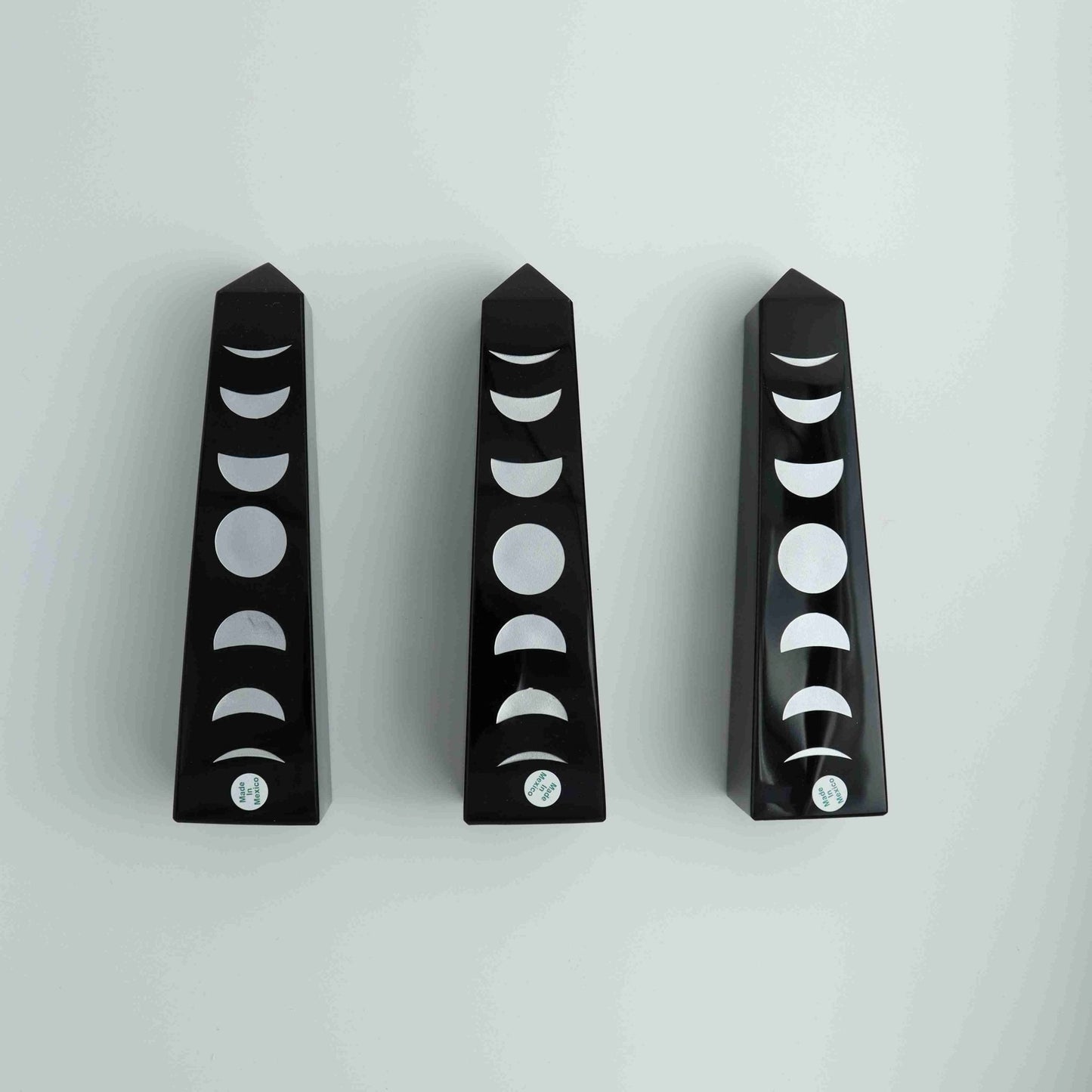Obsidian Moon Phases Tower - Expert Wholesale and Supplier of Wholesale Crystals & Bulk Gemstones, ["Mexico","Obsidian","Towers"]