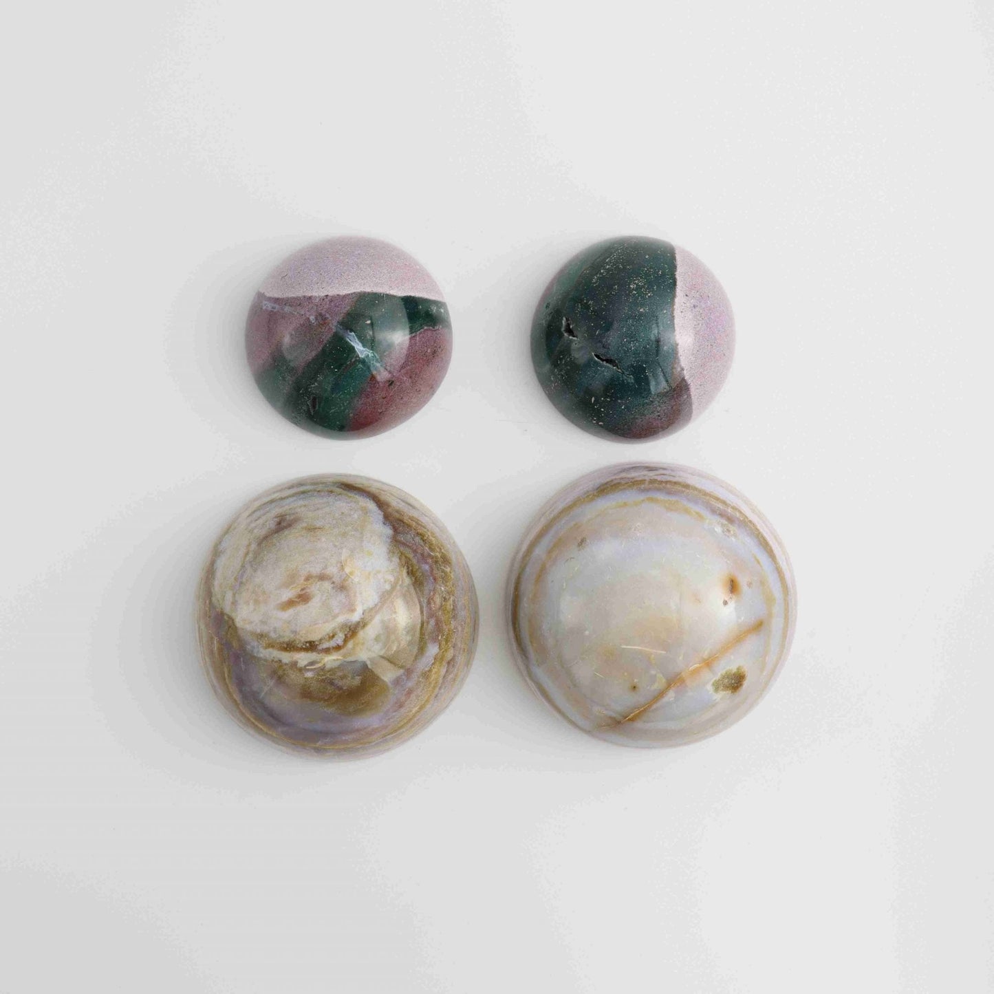 Ocean Jasper Half Spheres - Mi Esperanza Minerals